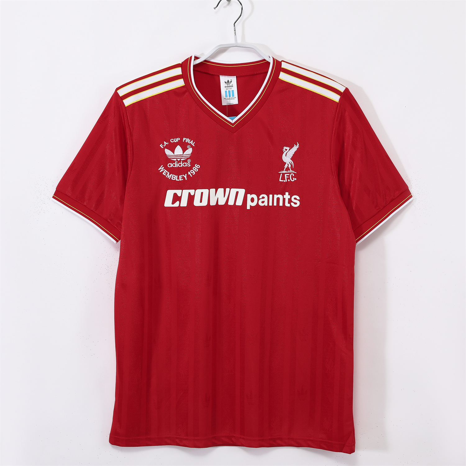AlphaJersey-Retro Liver.pool 1985-86 Home Jersey - FA CUP FINAL Version