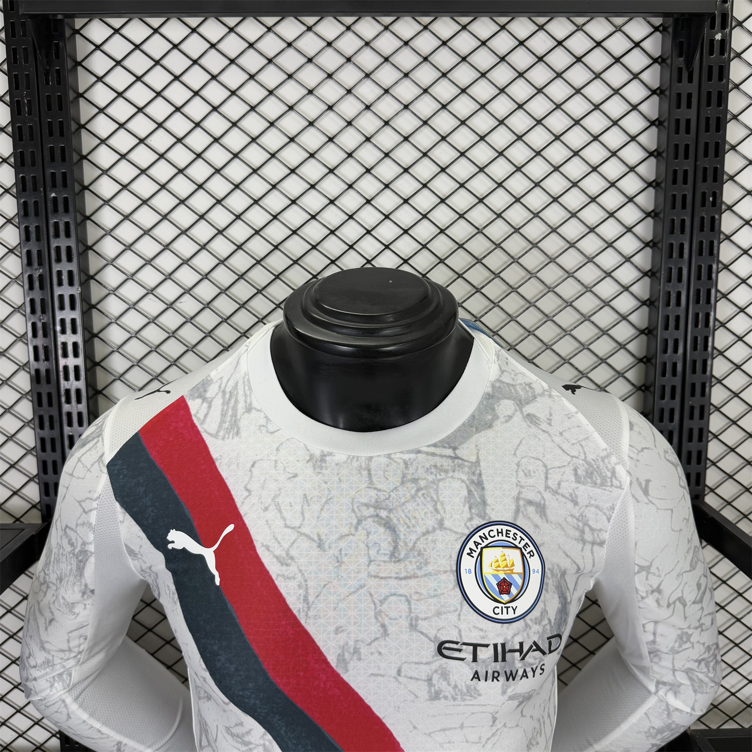 AlphaJersey-Manchester City 25-26 KidSuper White Long Sleeves Jersey - Player Version