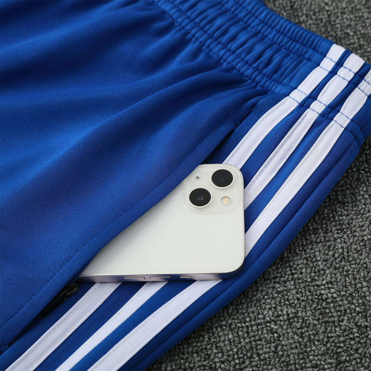AlphaJersey-Marseille 25-26 Jacket Training Tracksuit - Blue Jackets & Blue Pants