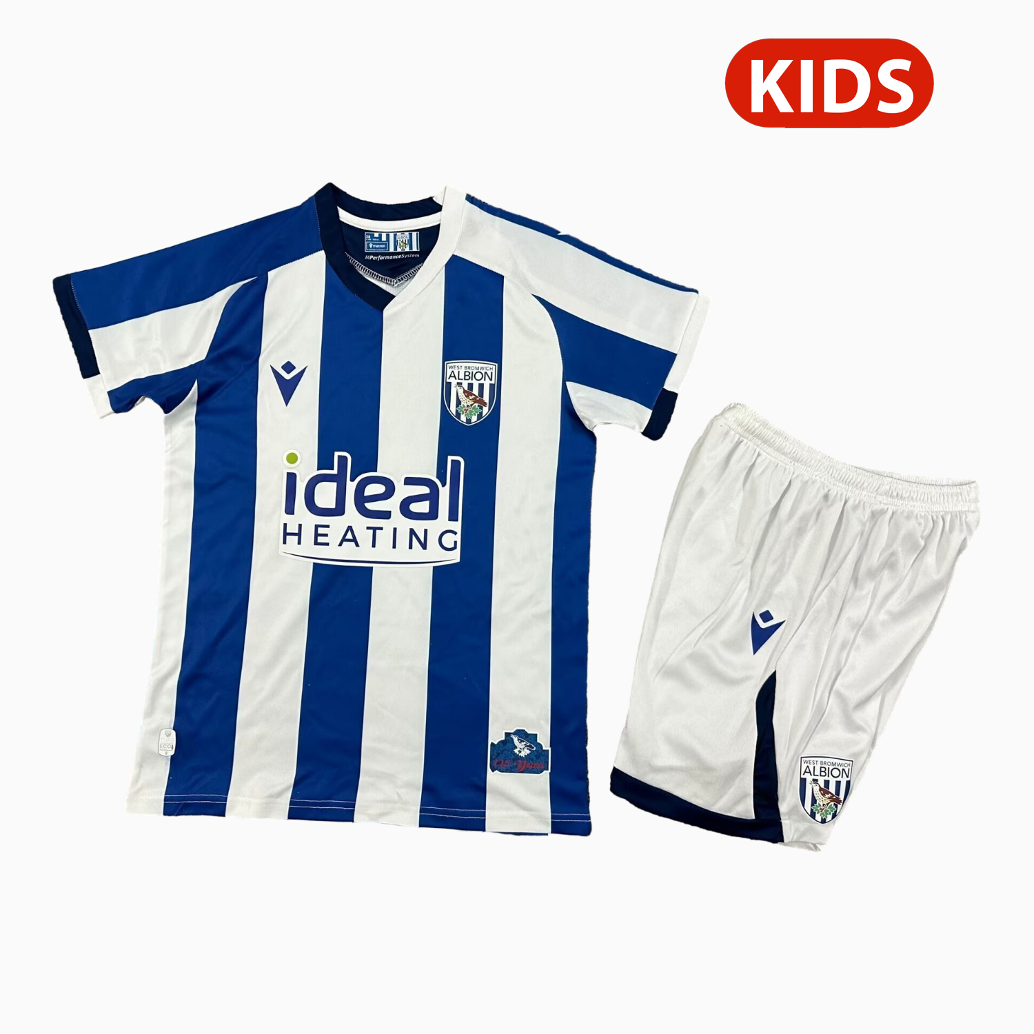 AlphaJersey-West Bromwich Albion Home Away Kids Kit