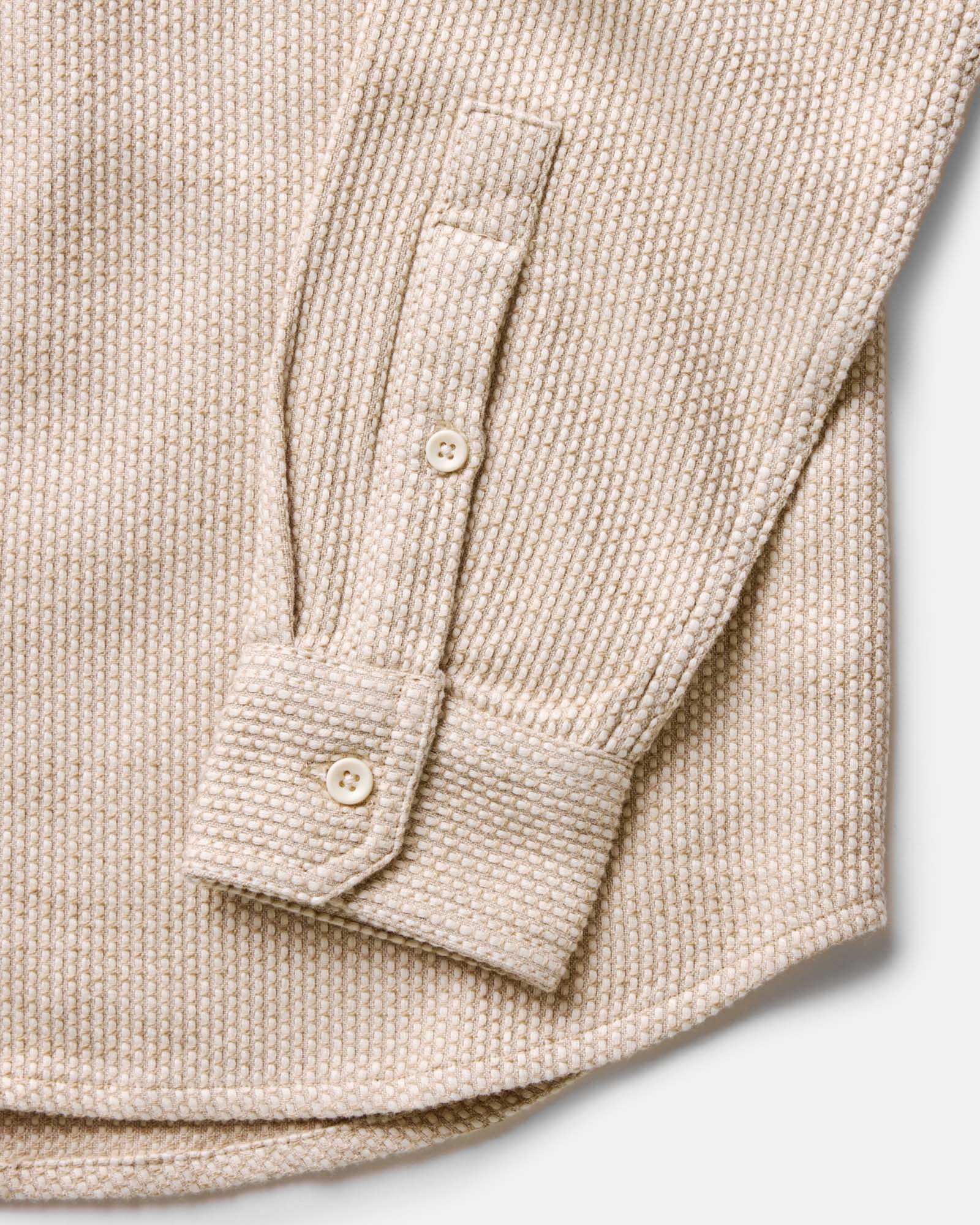 The Utility Shirt in Natural Sashiko | Modern Menswear by yycbvcnbmmnbm