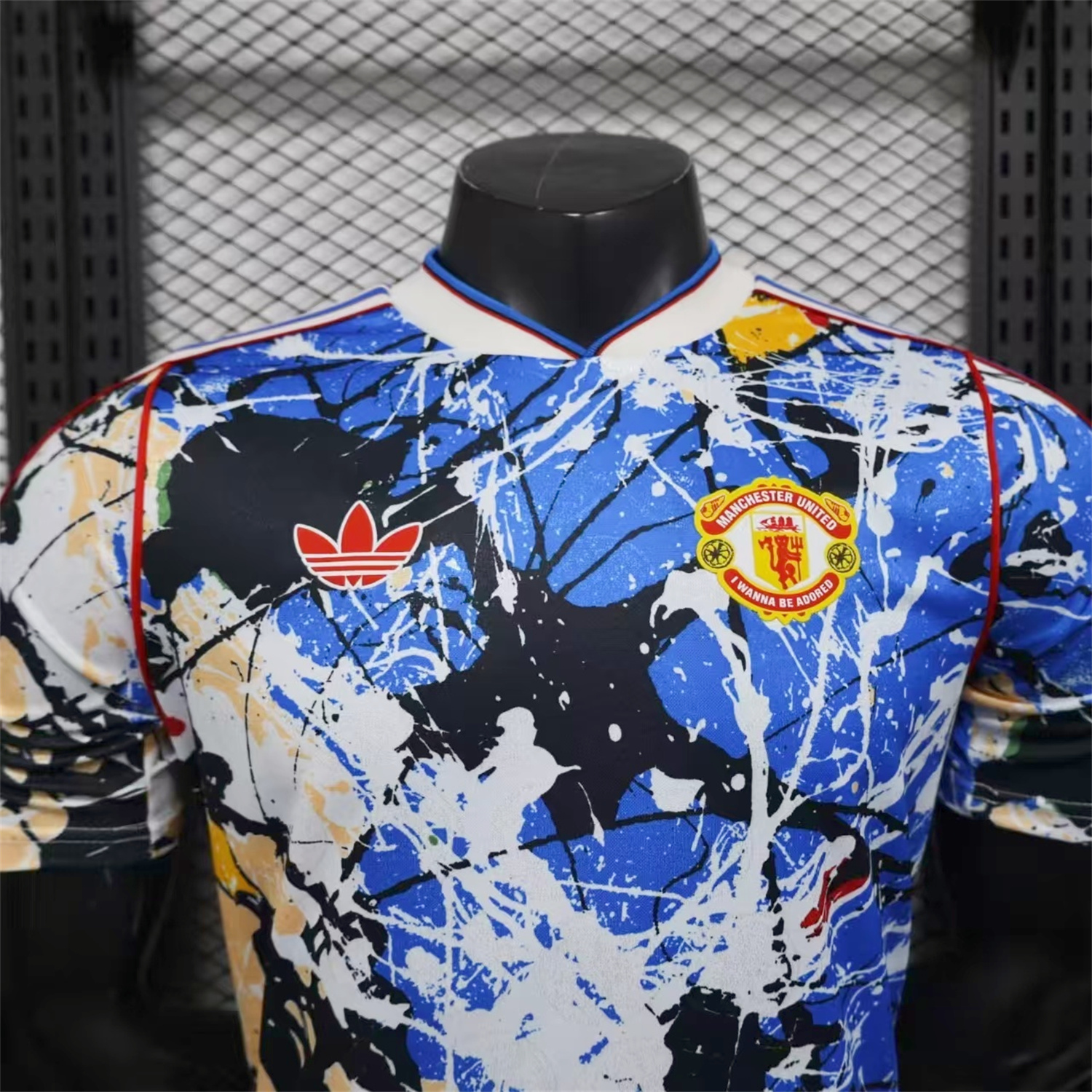 AlphaJersey-Manchester United 25-26 Stone Roses Special Jersey - Player Version