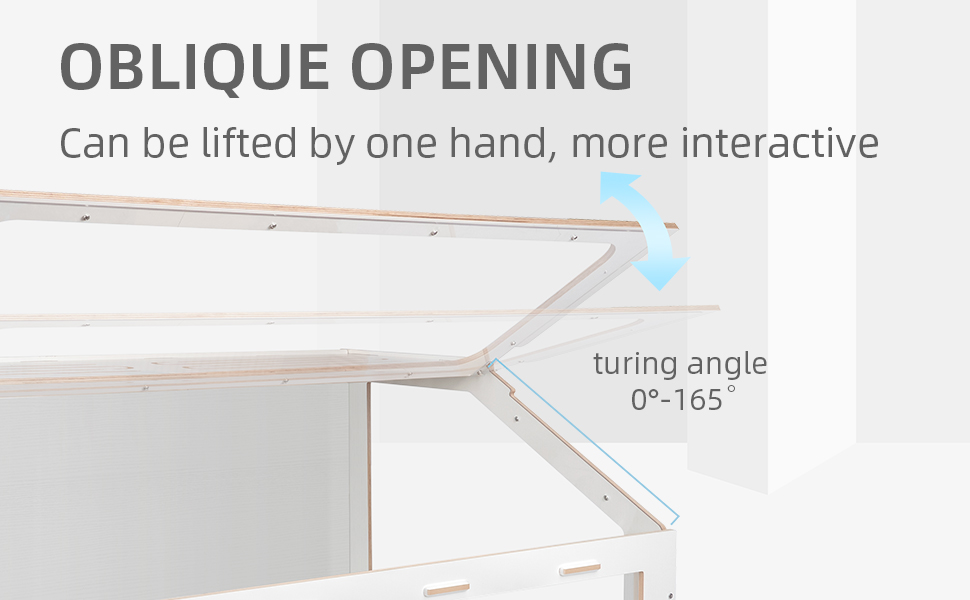 Niteangel Vista Hamster Cage - Oblique Opening, Can be lifted by one hand, more interactive