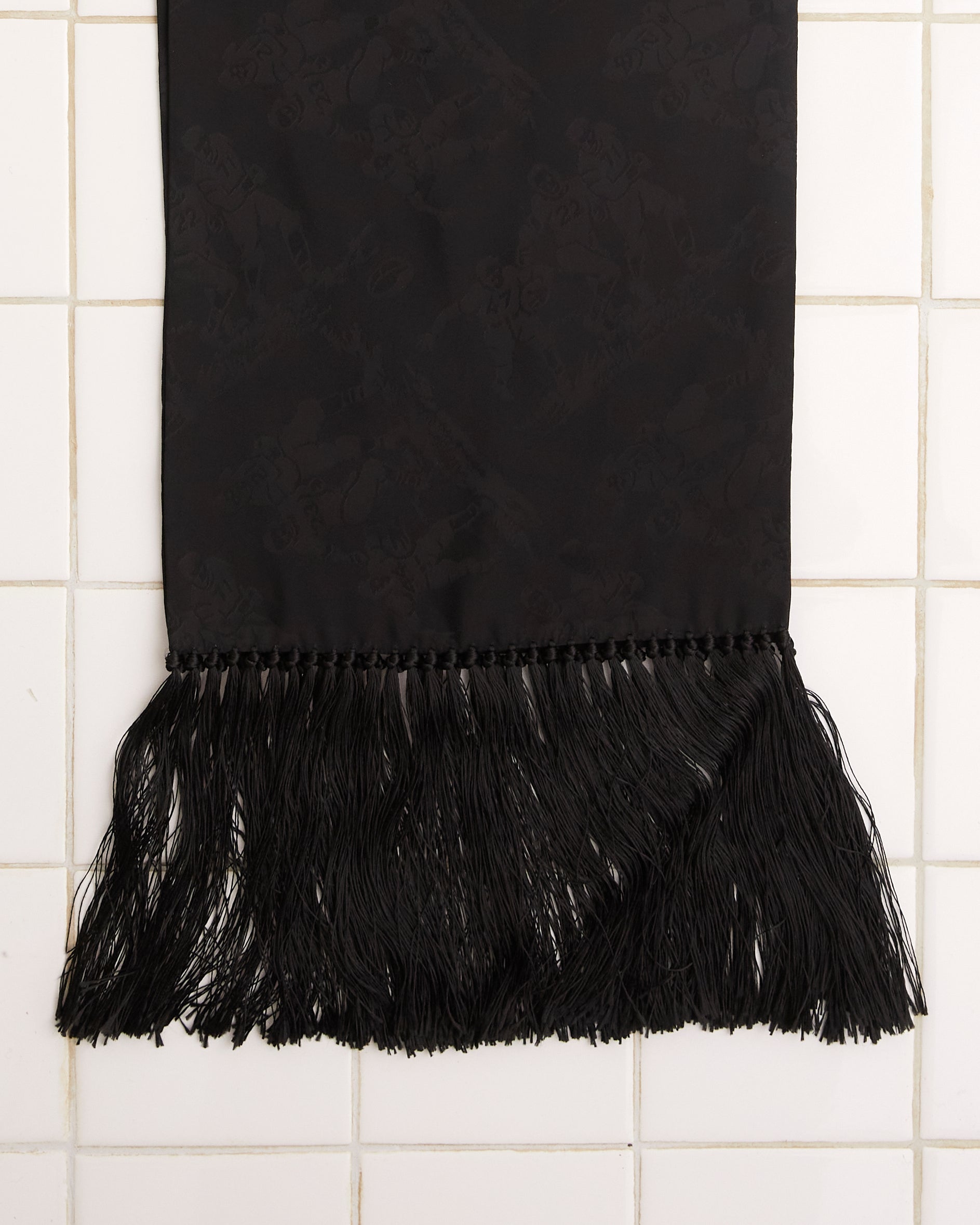 Football Jacquard Scarf - Black | Modern Menswear by yycbvcnbmmnbm