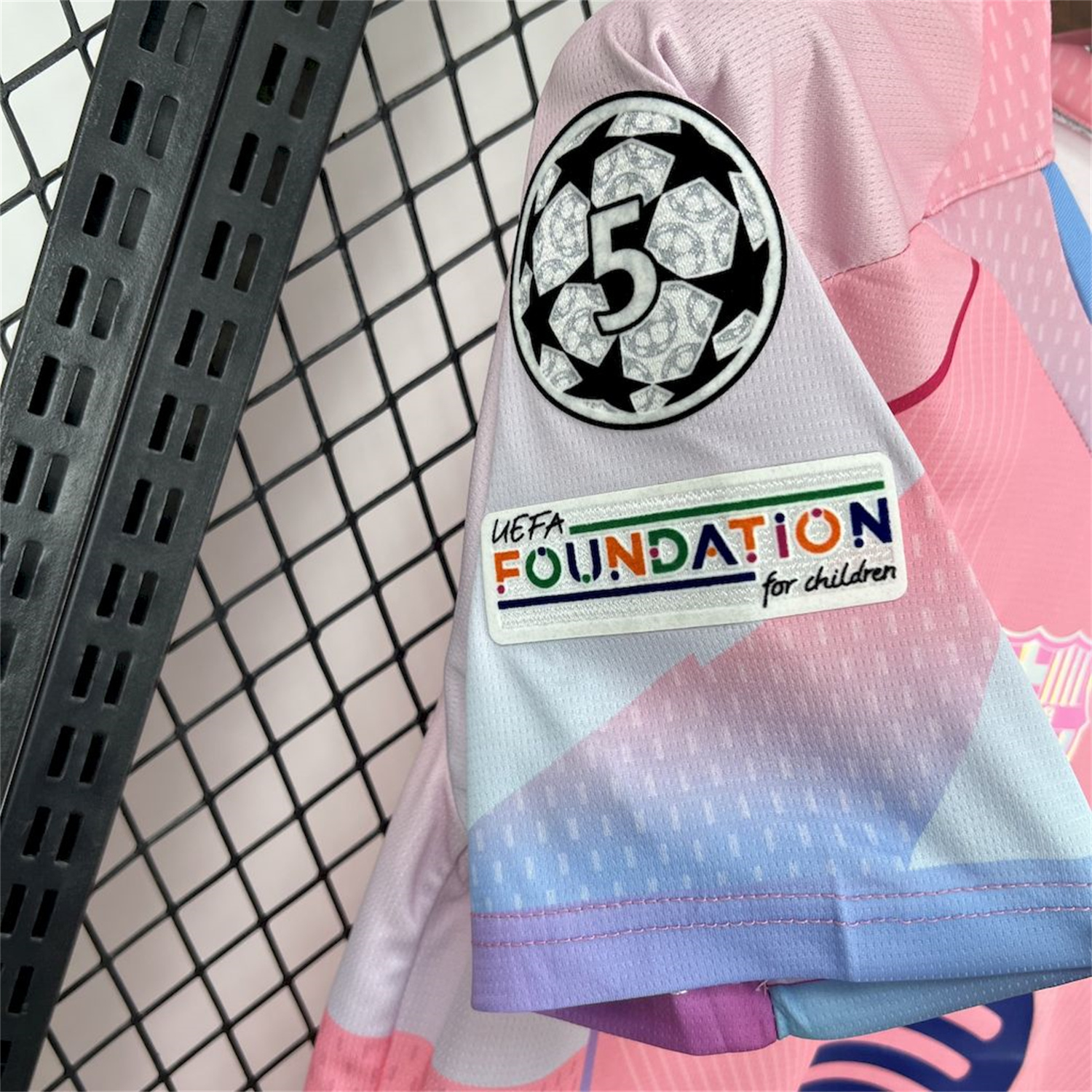 AlphaJersey-Barcelona 25-26 T90 White Lines Pink Special Jersey - Fans Version