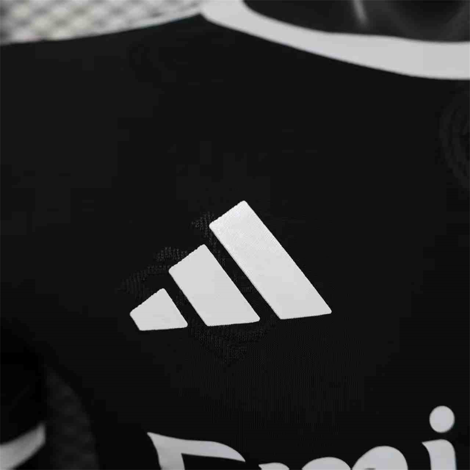 AlphaJersey-Real Madrid 25-26 Black Team Logo Jacquard Special Jersey - Player Version