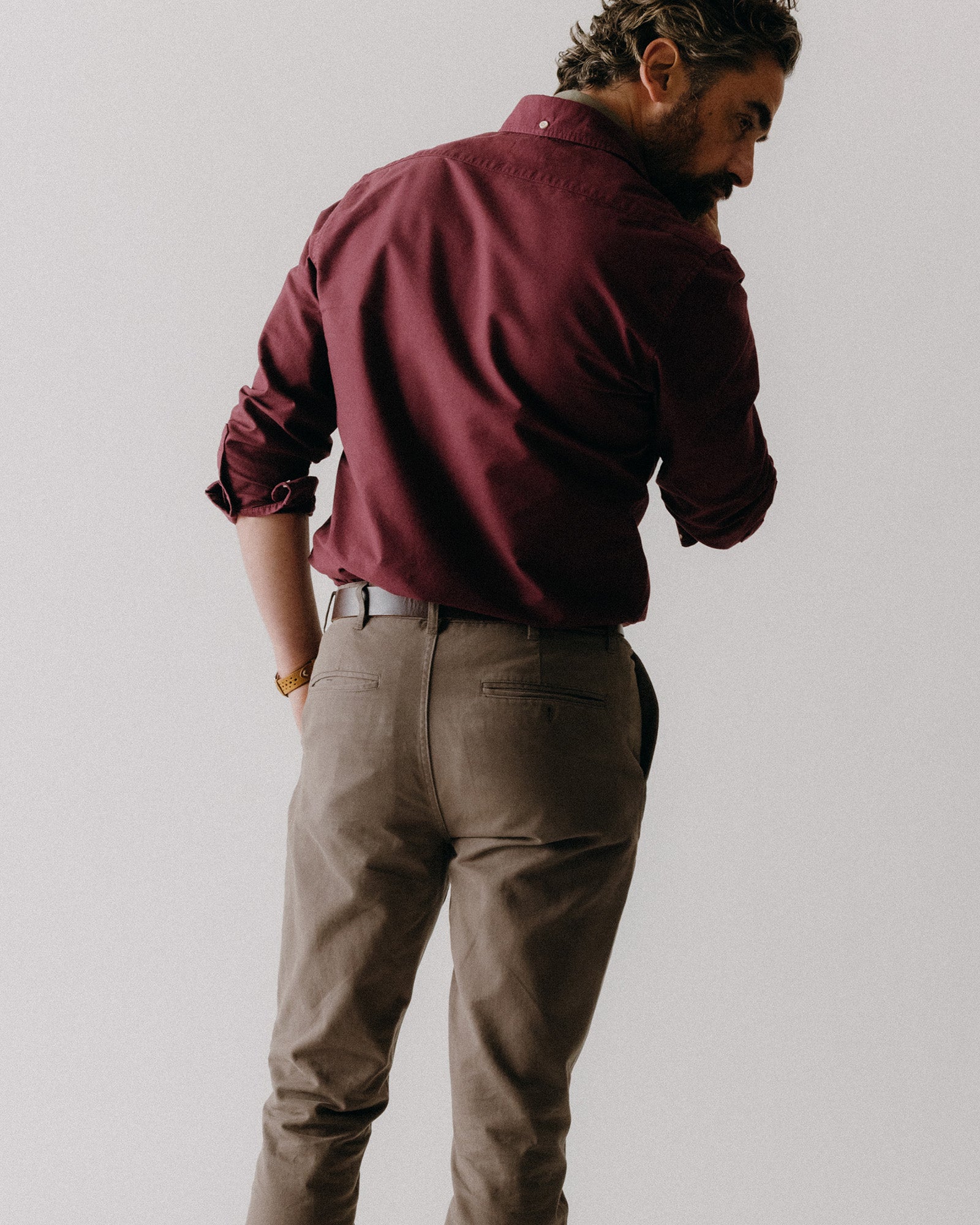 The Slim Foundation Pant in Organic Espresso | Modern Menswear by yycbvcnbmmnbm
