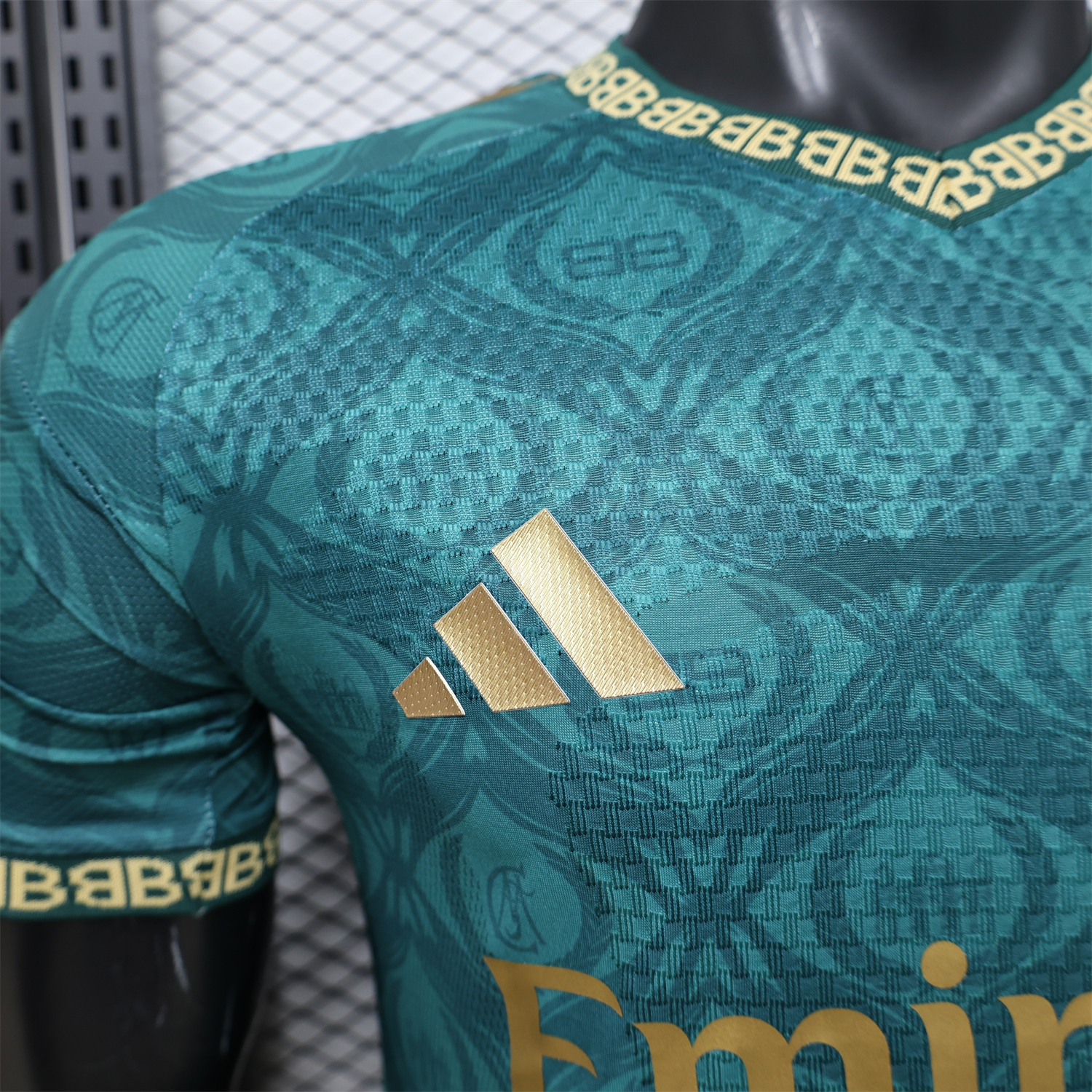 AlphaJersey-Real Madrid 25-26 Dark Green Logos Special Jersey - Player Version
