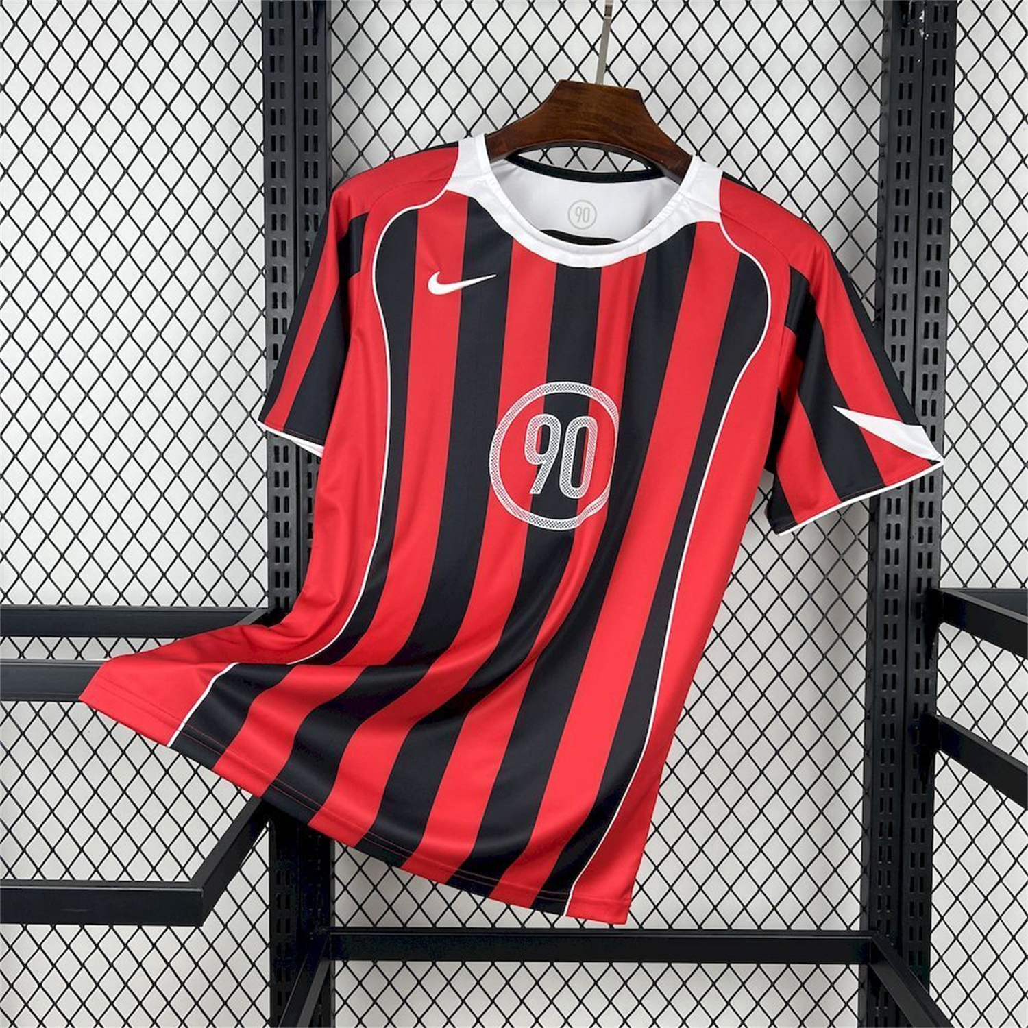 AlphaJersey-Nike 2026 T90 Black And Red Special Jersey
