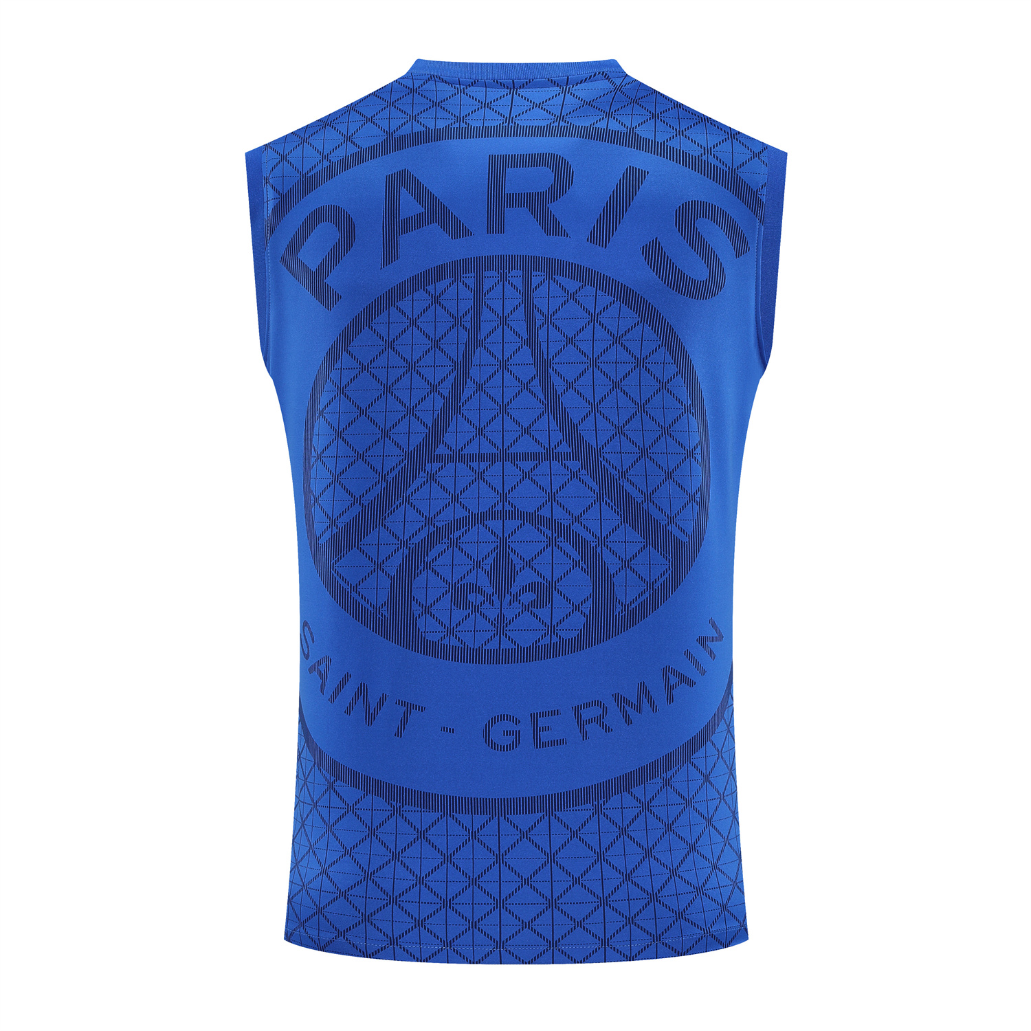 AlphaJersey-Paris Saint-Germain PSG 25-26 Vest Training Set - Ocean Blue Vest & Deep Blue Shorts