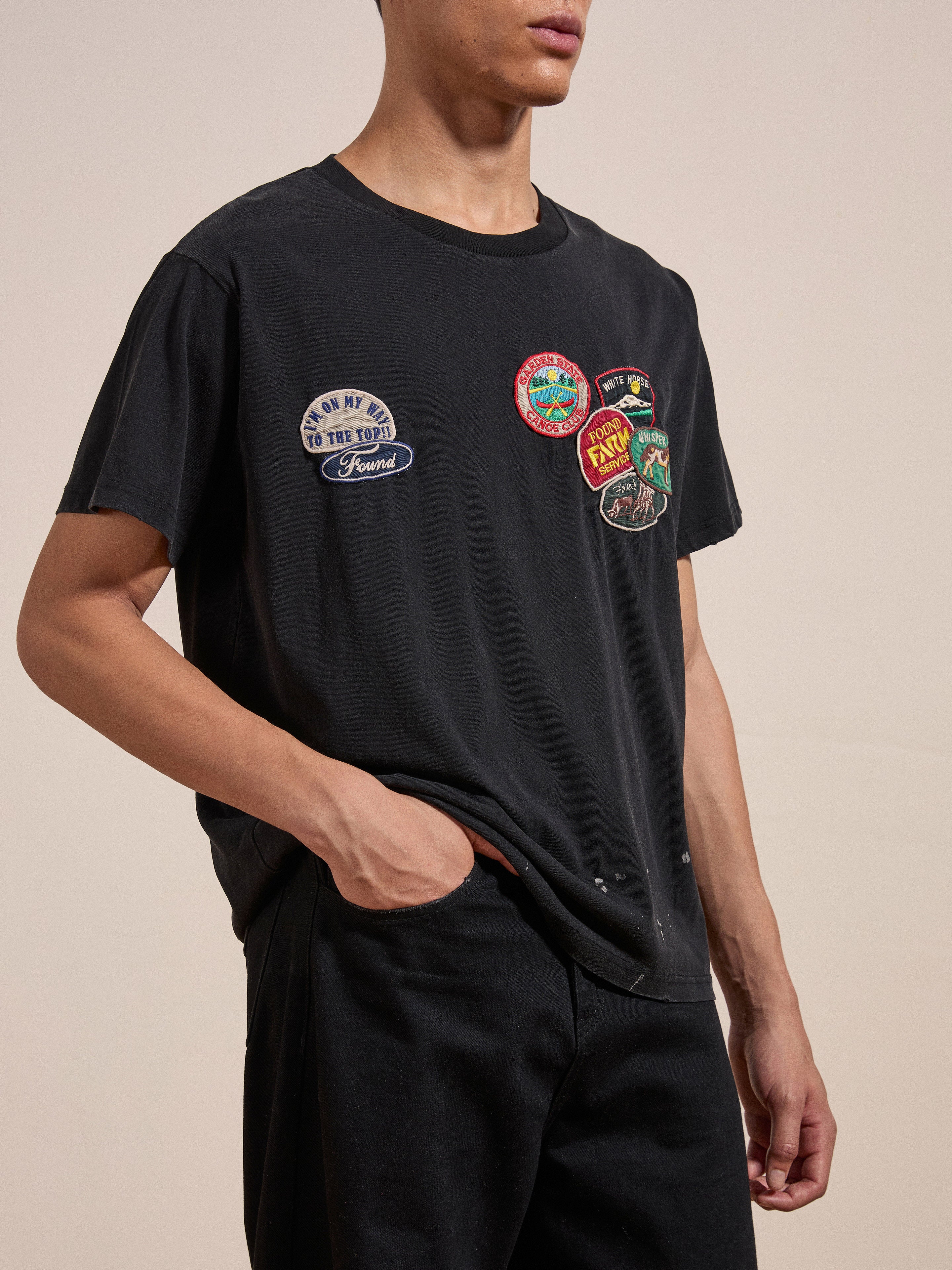 Multi Patch Washed Tee | Modern Menswear by yycbvcnbmmnbm