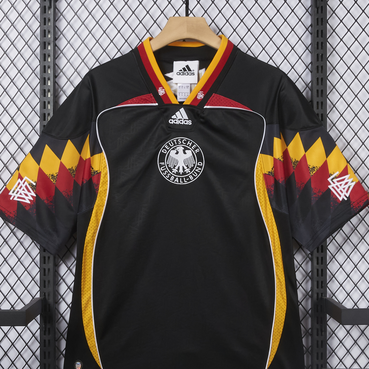 AlphaJersey-Germany 2026 Retro Style Black Jersey - Fans Version