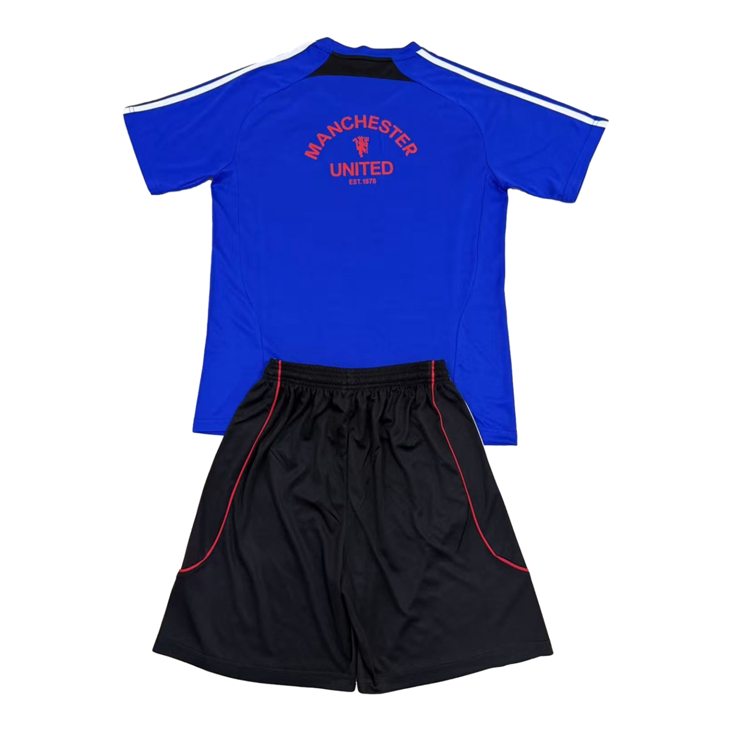 AlphaJersey-Manchester United 25-26 Urban Purtist Throwback Blue Men's Adult Jersey Set - Fans Version