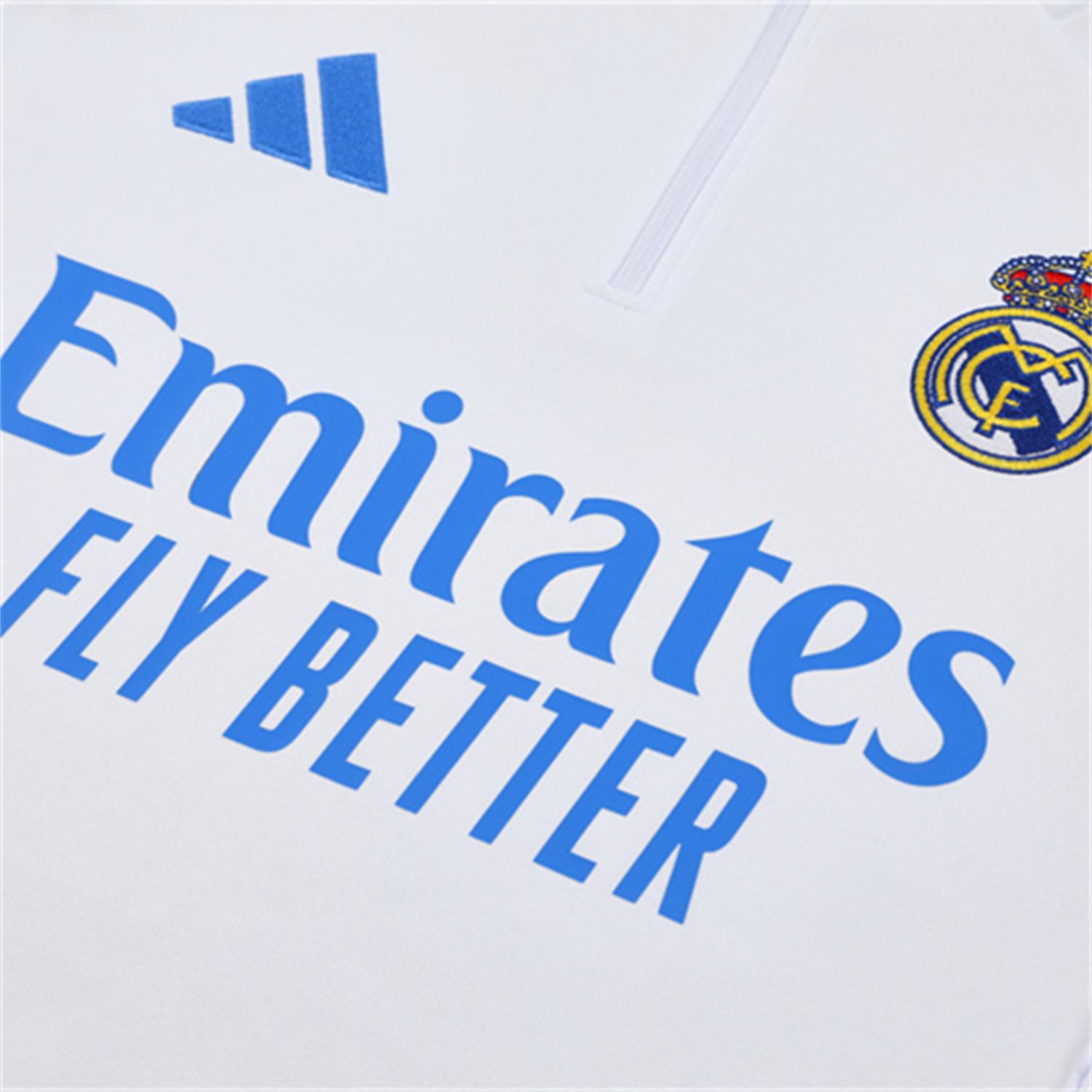 AlphaJersey-Real Madrid 25-26 Long Sleeve Training Set - White Top & Blue Pants