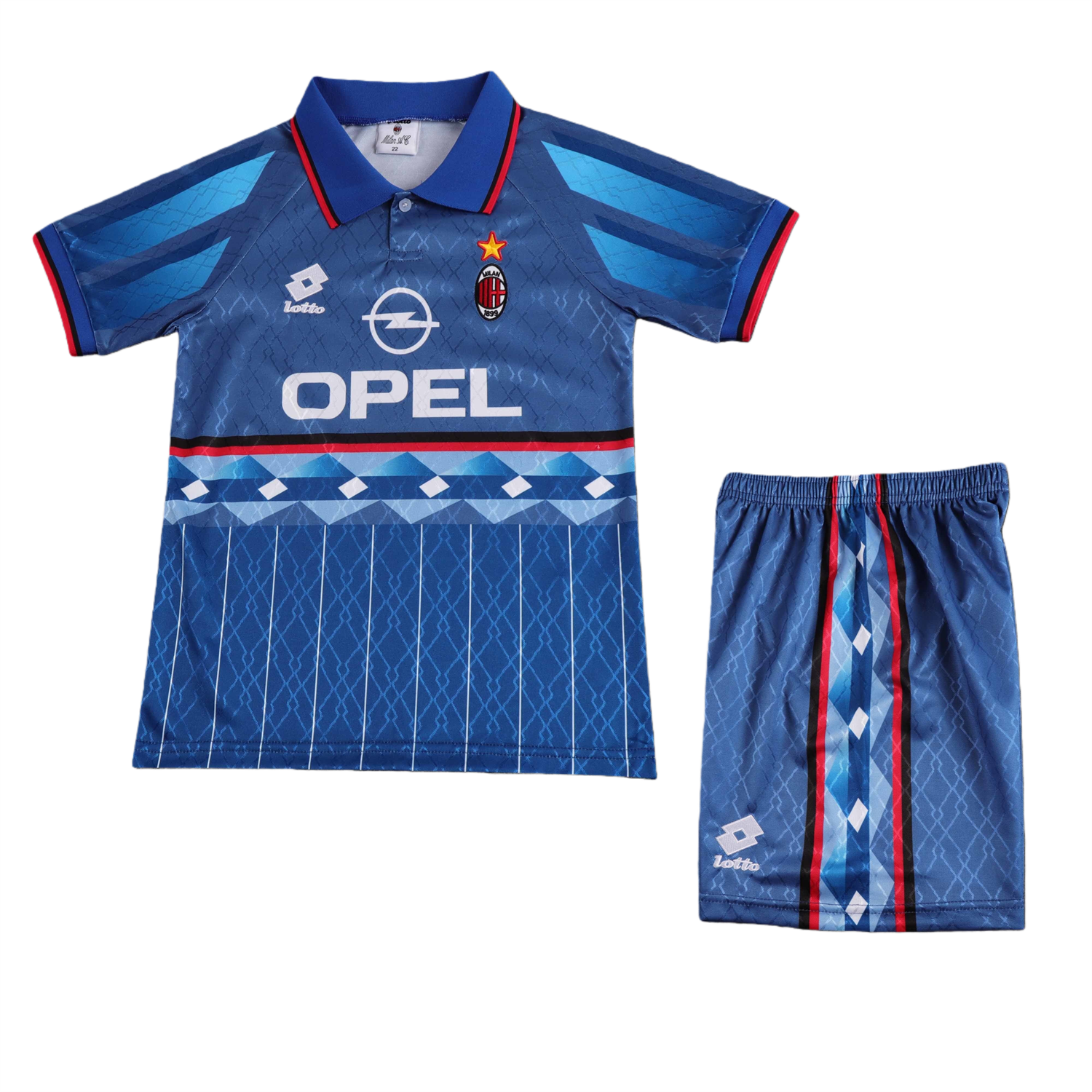 AlphaJersey-Retro AC Milan 1995-96 Away Kids Kit