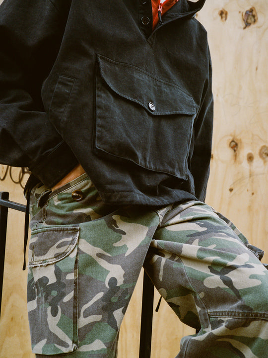 Camouflage Twill Utility Cargo Pants | Modern Menswear by yycbvcnbmmnbm