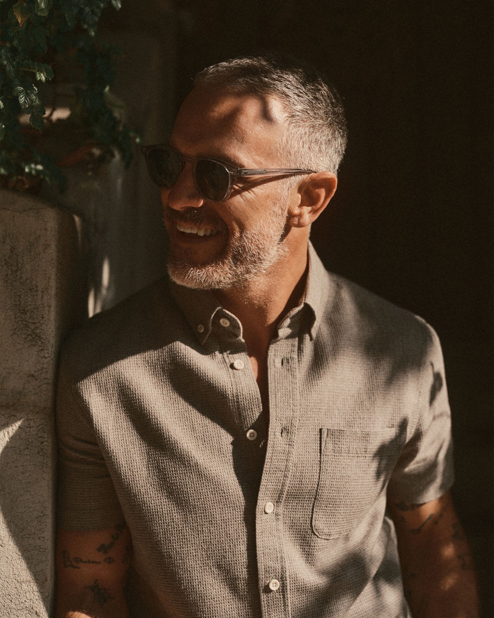 The Short Sleeve Jack in Fern Twist Waffle | Modern Menswear by yycbvcnbmmnbm