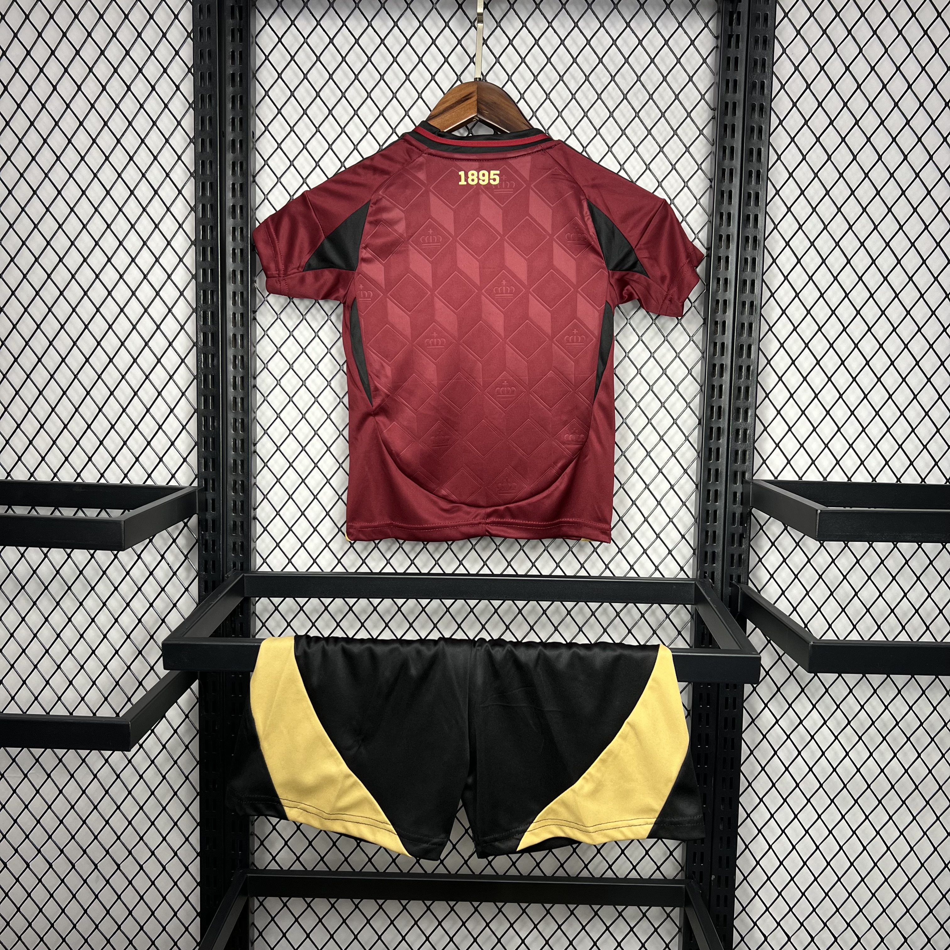 AlphaJersey-Belgium 2024 Home Stadium Kids Kit