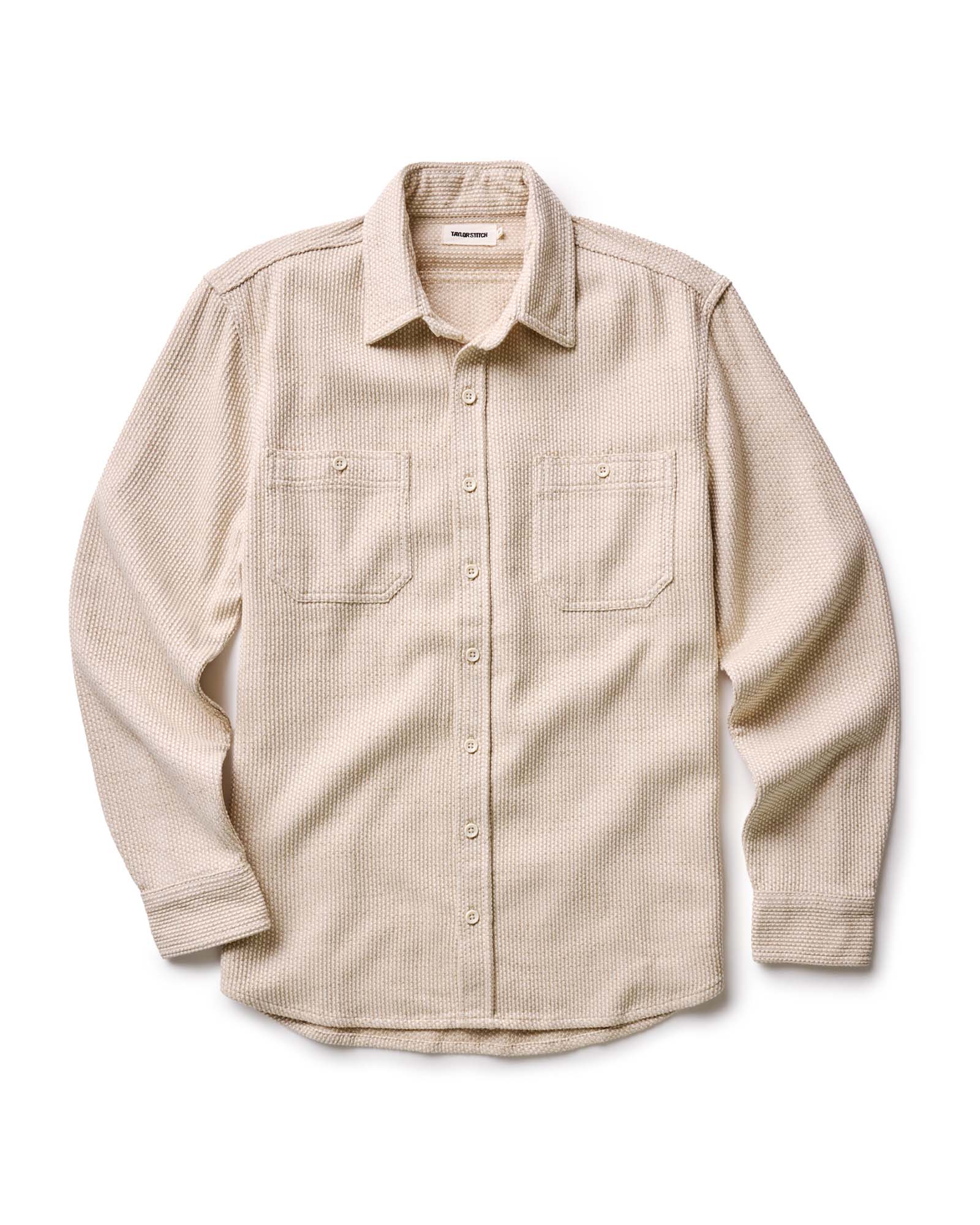 The Utility Shirt in Natural Sashiko | Modern Menswear by yycbvcnbmmnbm