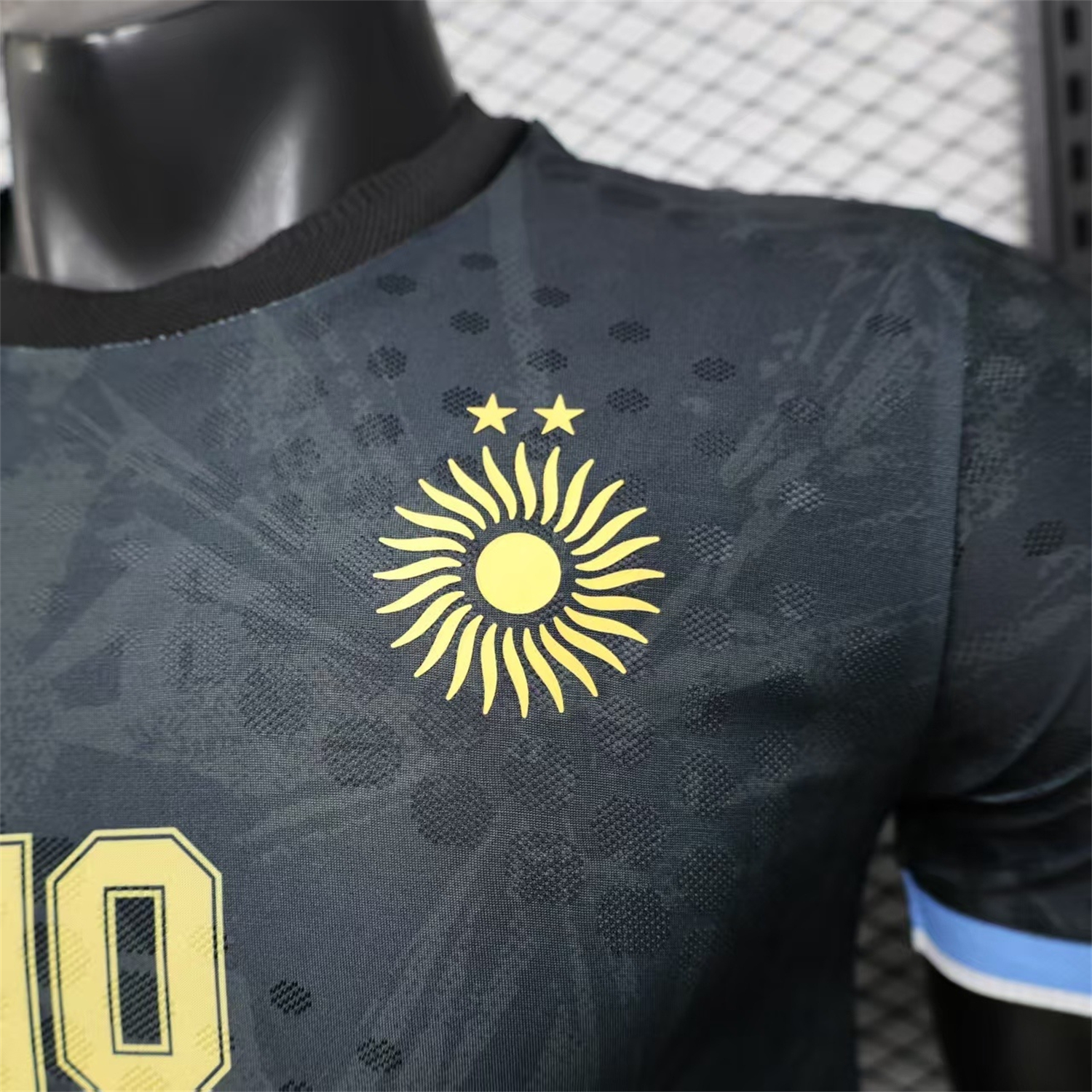 AlphaJersey-Argentina 2026 Black Maradona Special Kit - Player Version