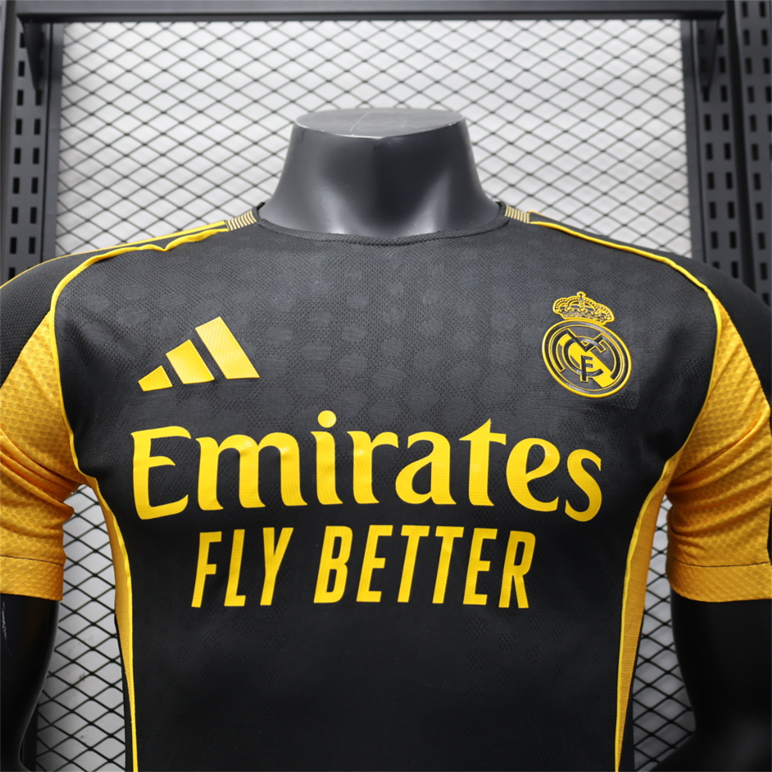 AlphaJersey-Real Madrid 25-26 Black Gold Special Edition Jersey - Player Version