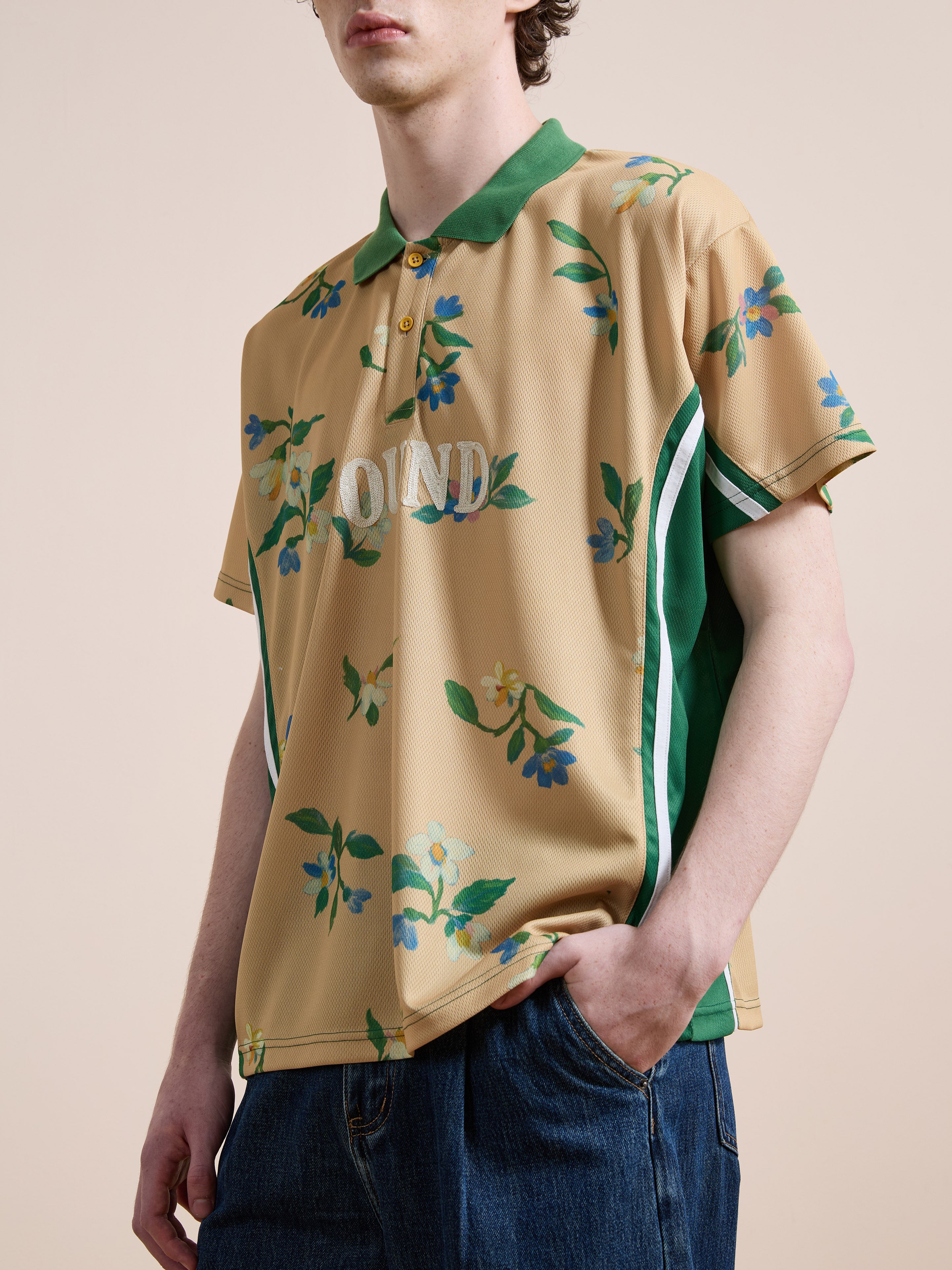 Floral Polo Jersey | Modern Menswear by yycbvcnbmmnbm