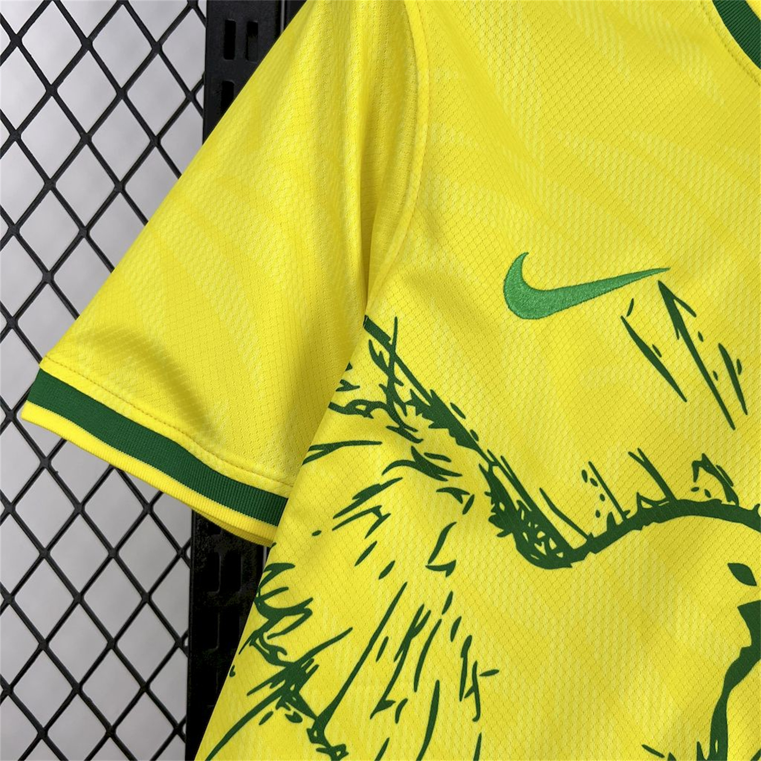 AlphaJersey-Brazil 25-26 Green Dove Yellow Jersey - Fans Version