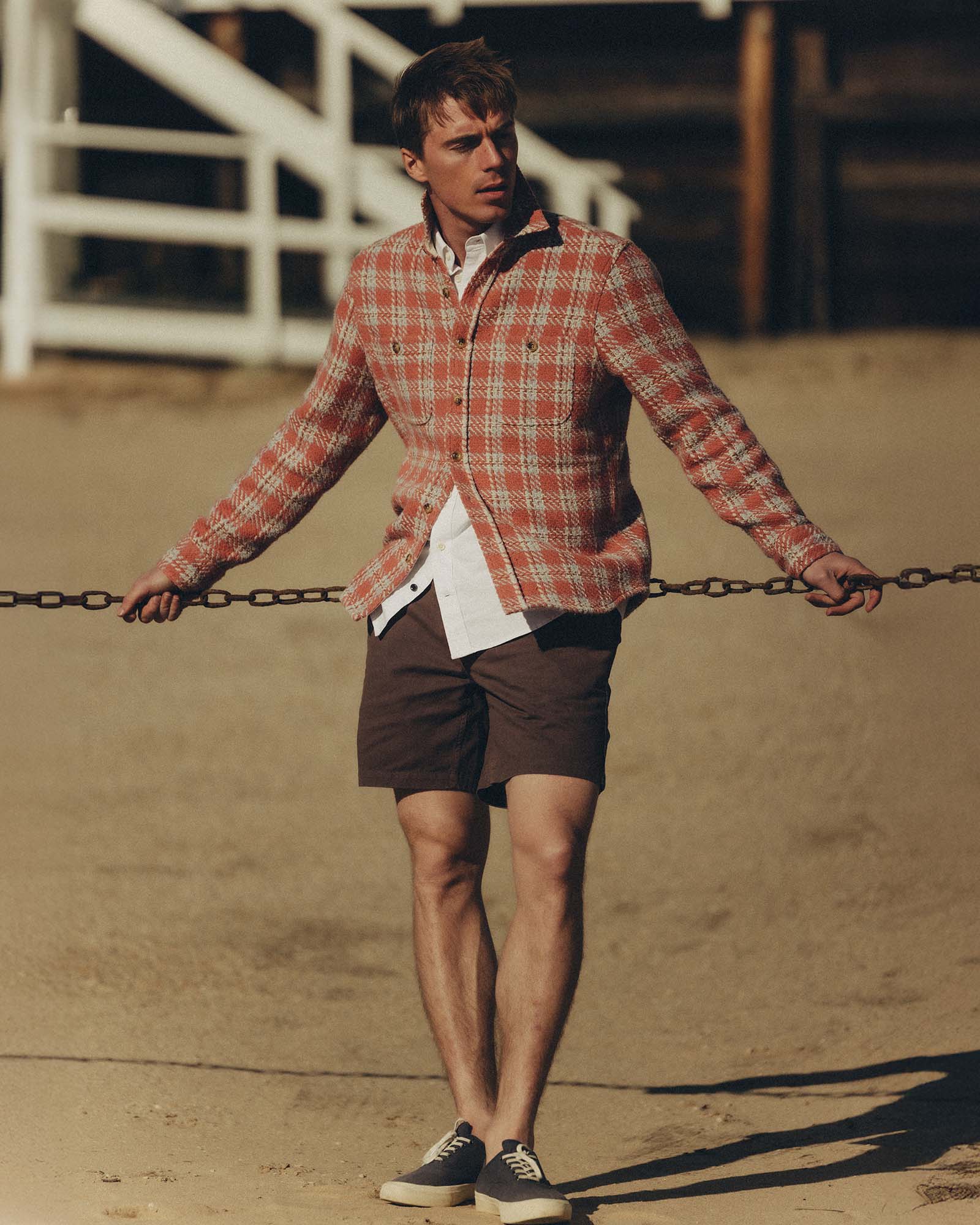 The Cutter Overshirt in Salmon Plaid | Modern Menswear by yycbvcnbmmnbm