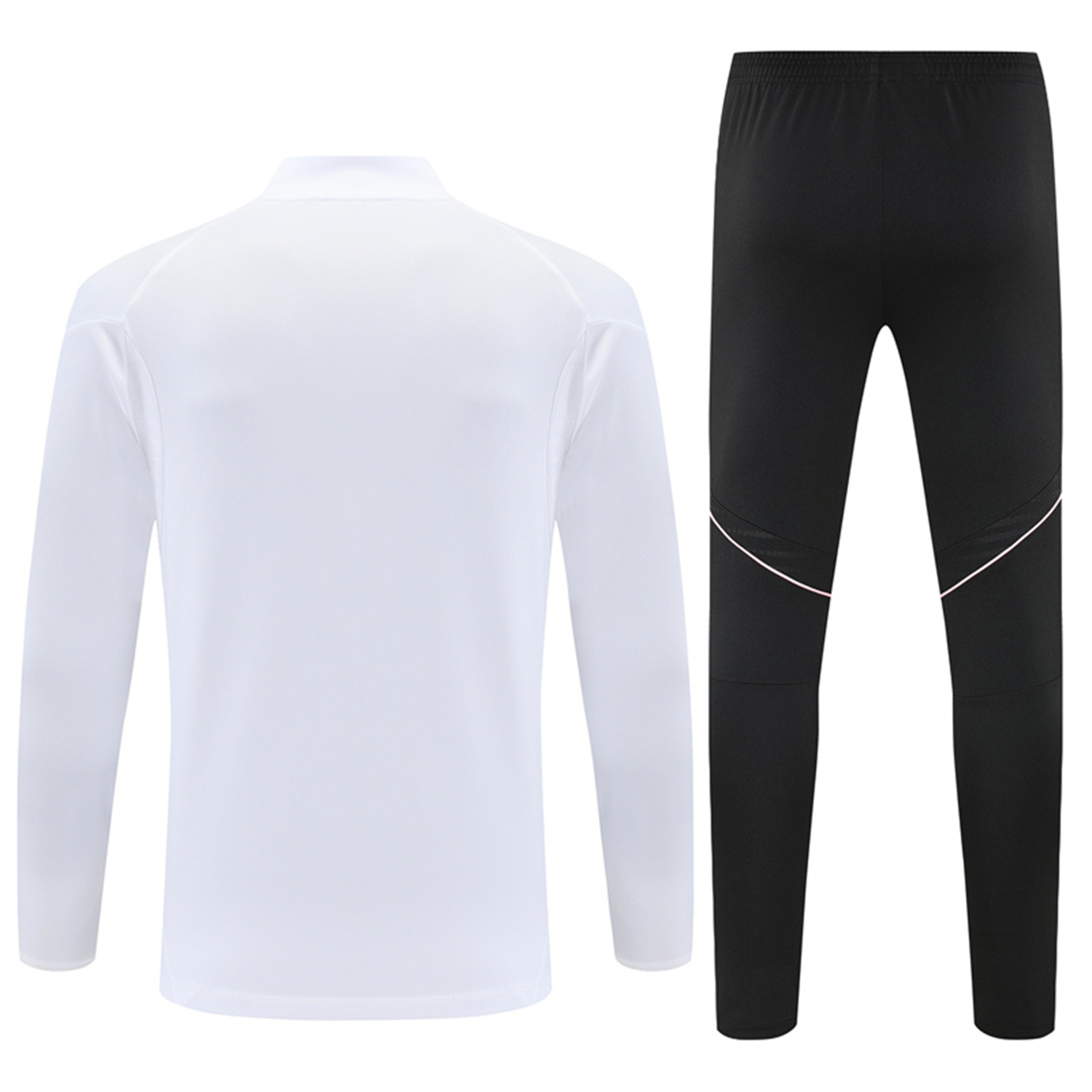 AlphaJersey-Juventus 25-26 Kids Long Sleeve Training Set - White Top and Black Pants