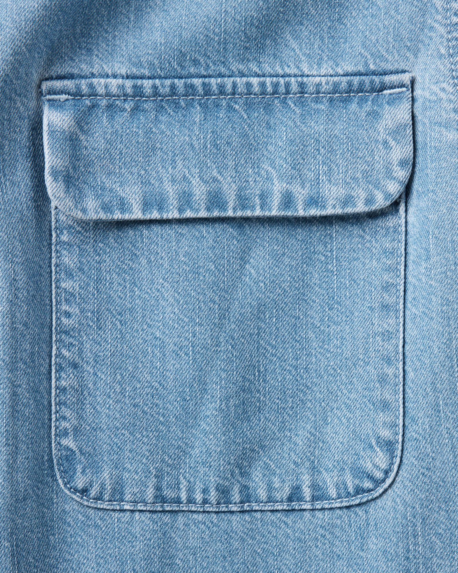 The Shore Shirt in Washed Indigo Twill | Modern Menswear by yycbvcnbmmnbm