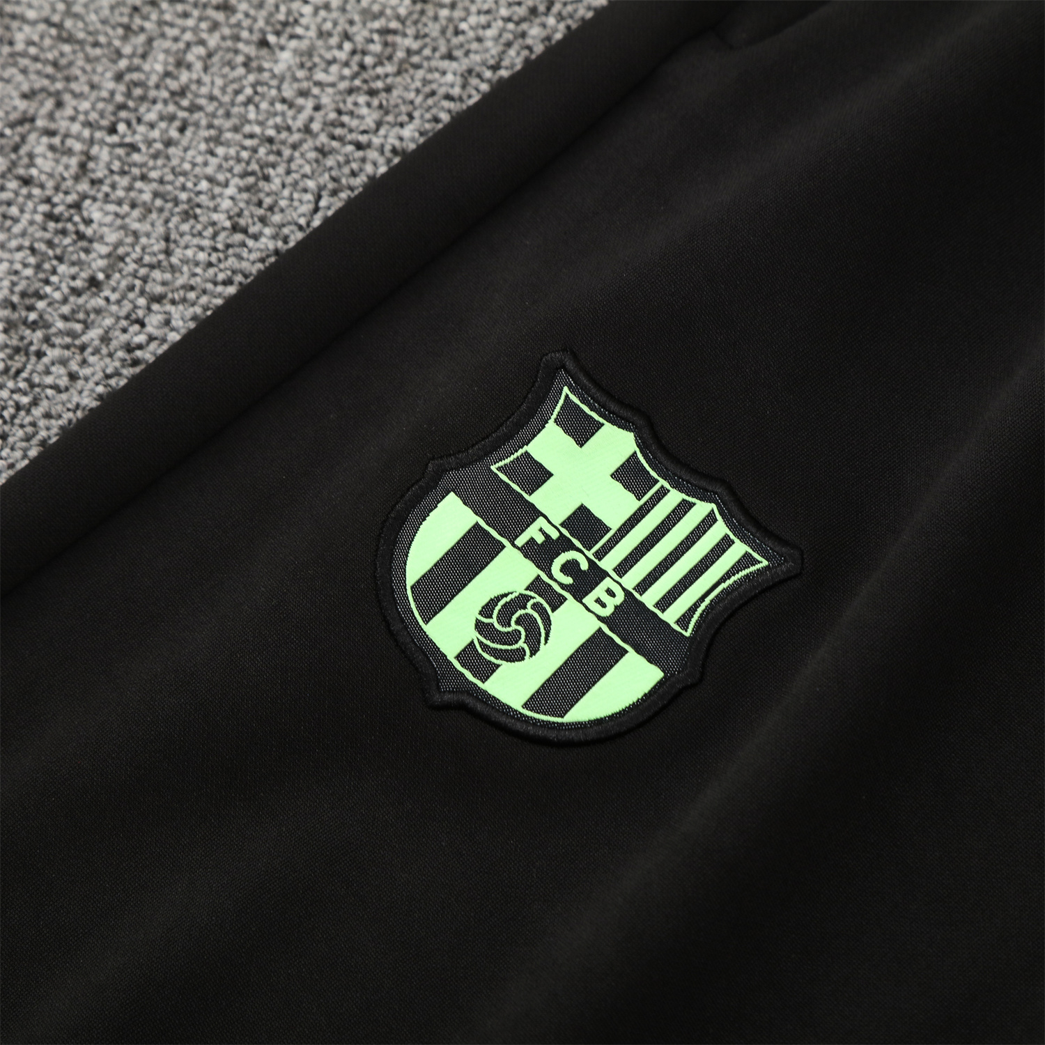 AlphaJersey-Barcelona 25-26 Training Hoodie Set - Blue Green Hoodie and Black Pants