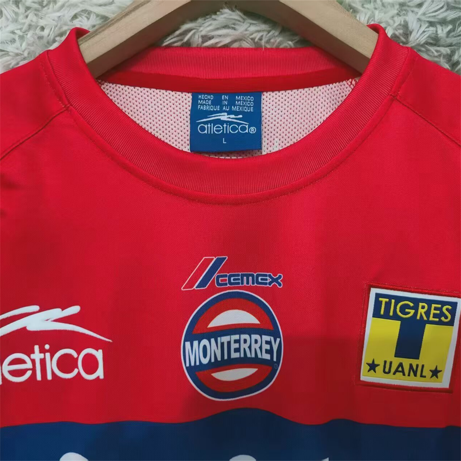 AlphaJersey-Retro Tigres UANL 2002-03 Away Red Jersey