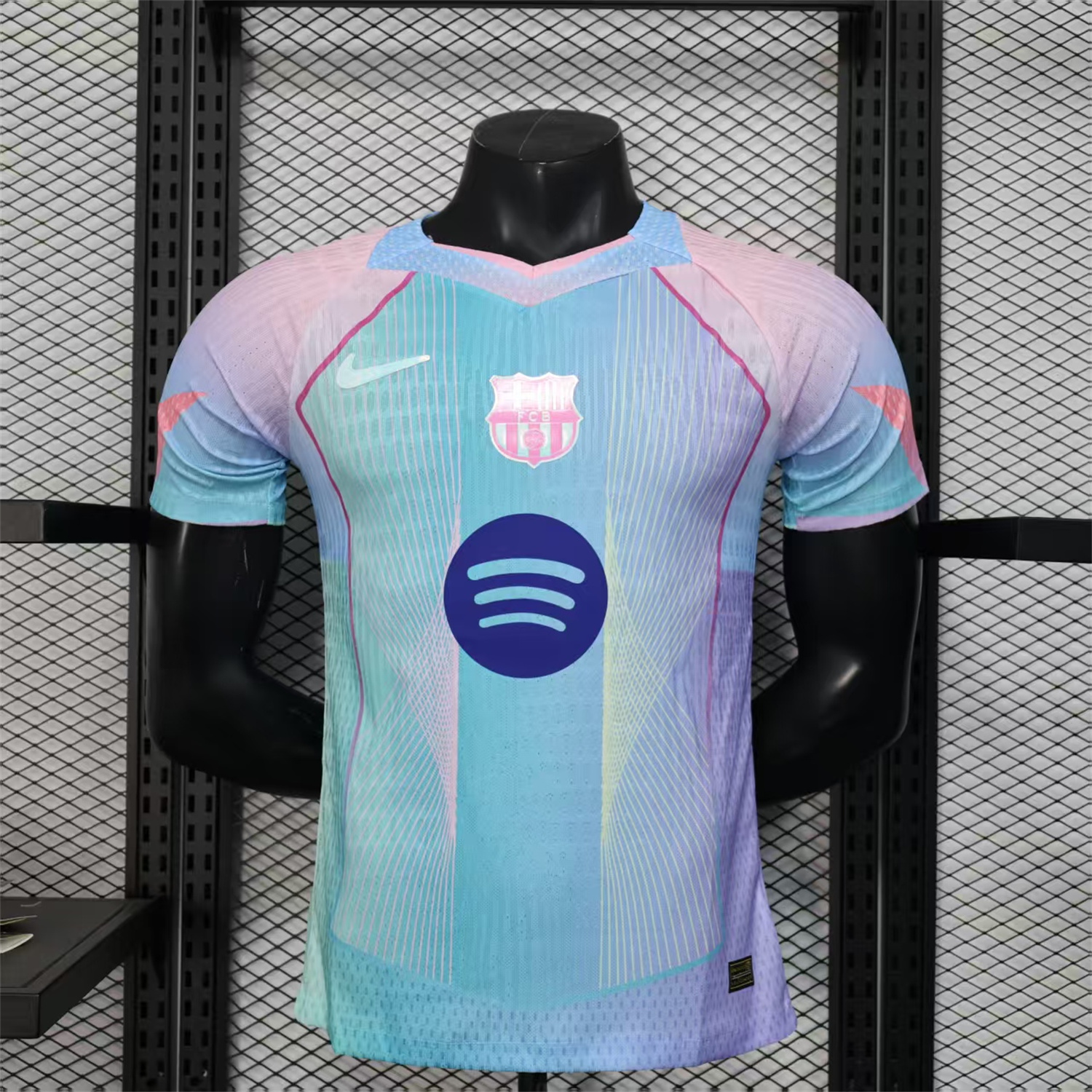 AlphaJersey-Barcelona 25-26 Pink & Blue & Purple Special Jersey - Player Version