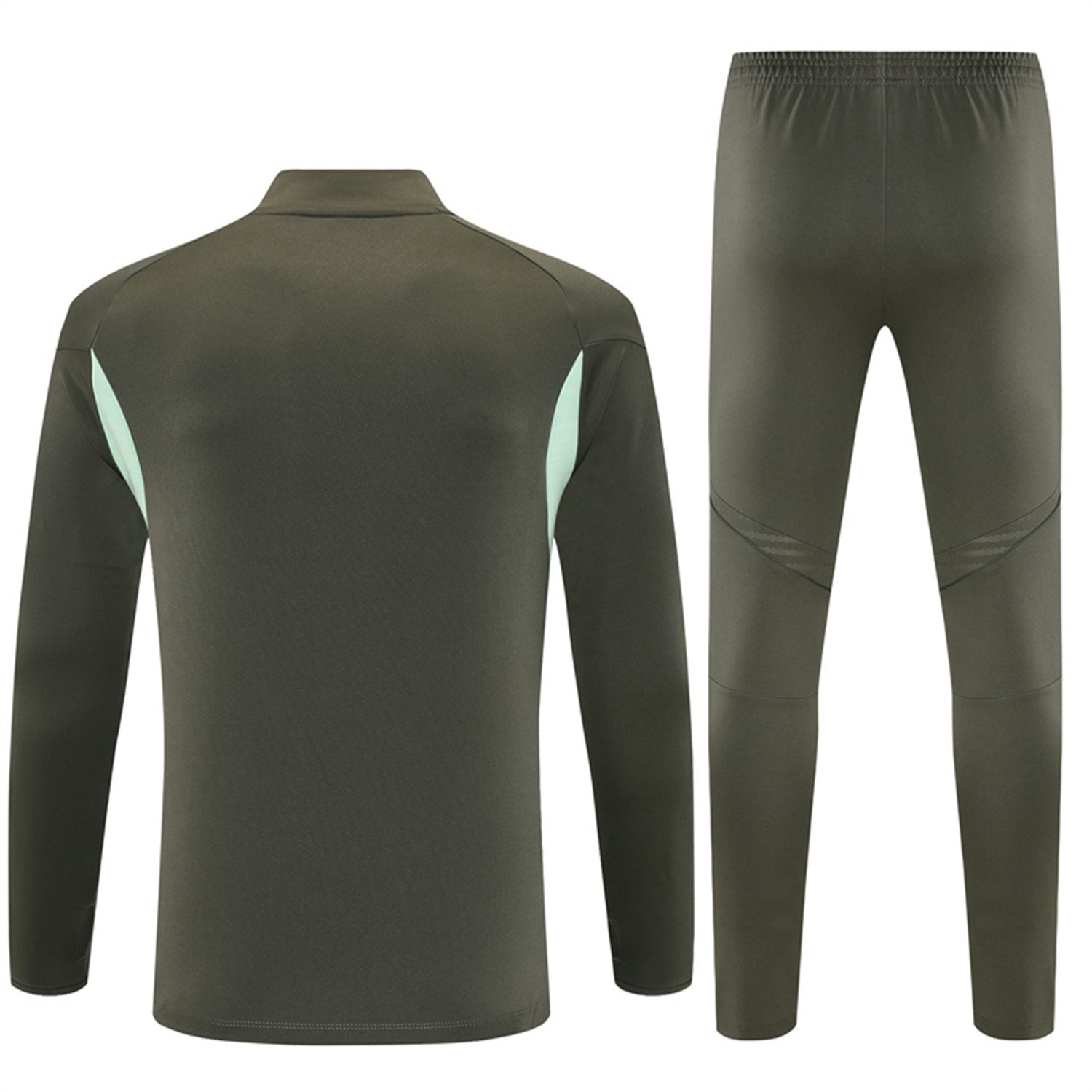 AlphaJersey-Real Madrid 25-26 Long Sleeve Training Set - Army Green Top & Pants