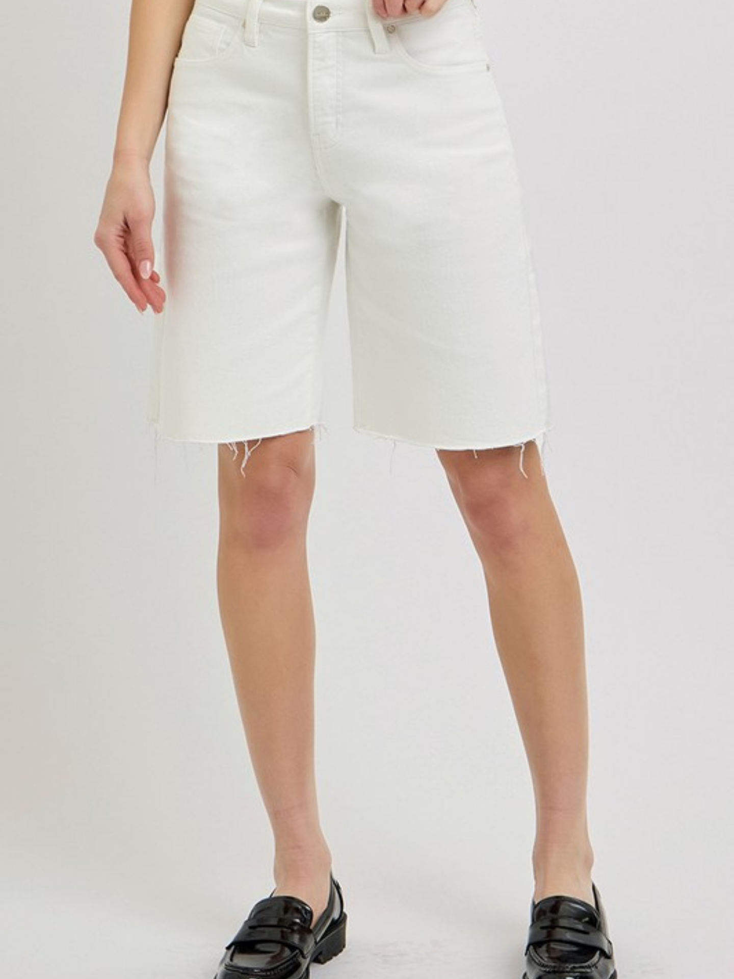 White Bermuda Shorts | Elegant Women's Fashion by coolavocek