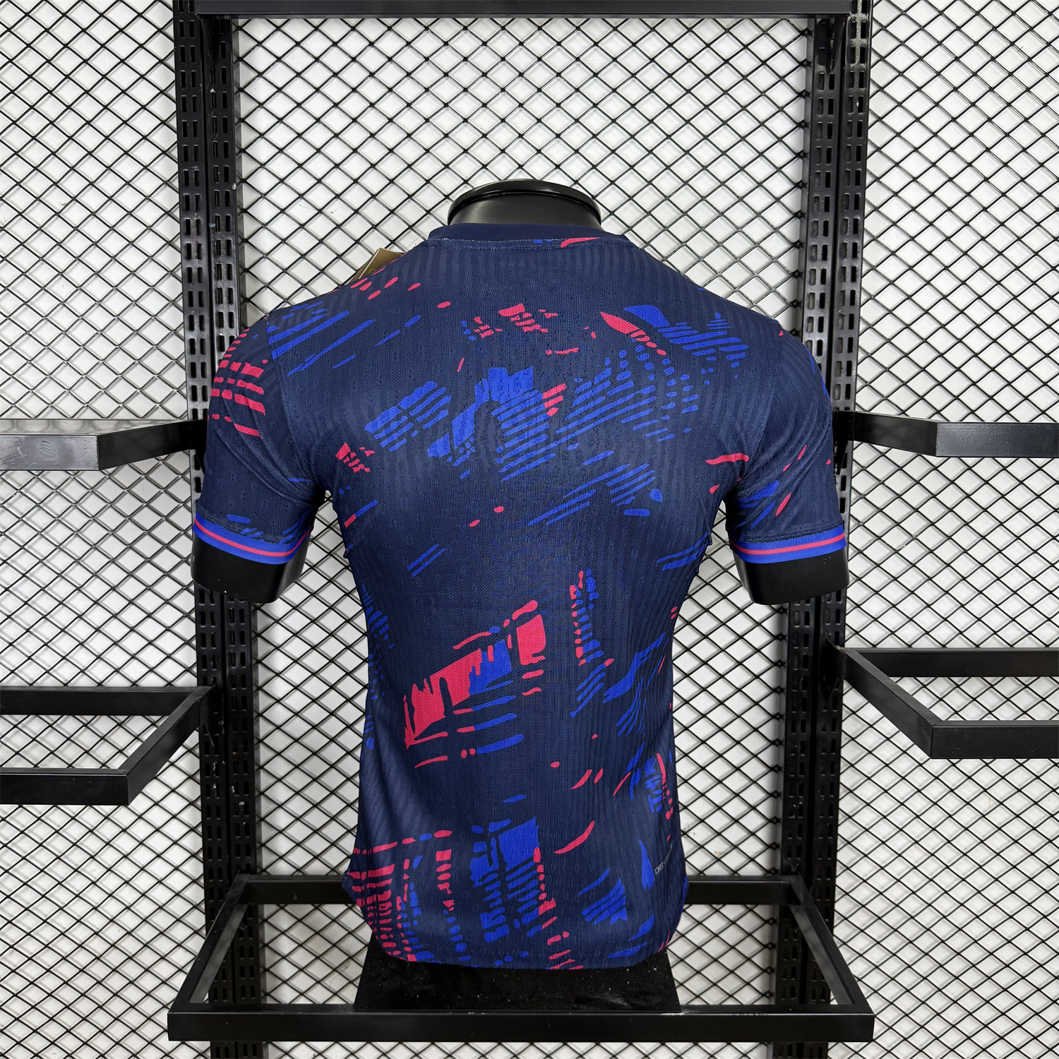AlphaJersey-Barcelona 25-26 Red and Blue Graffiti Deep Blue Jersey - Player Version