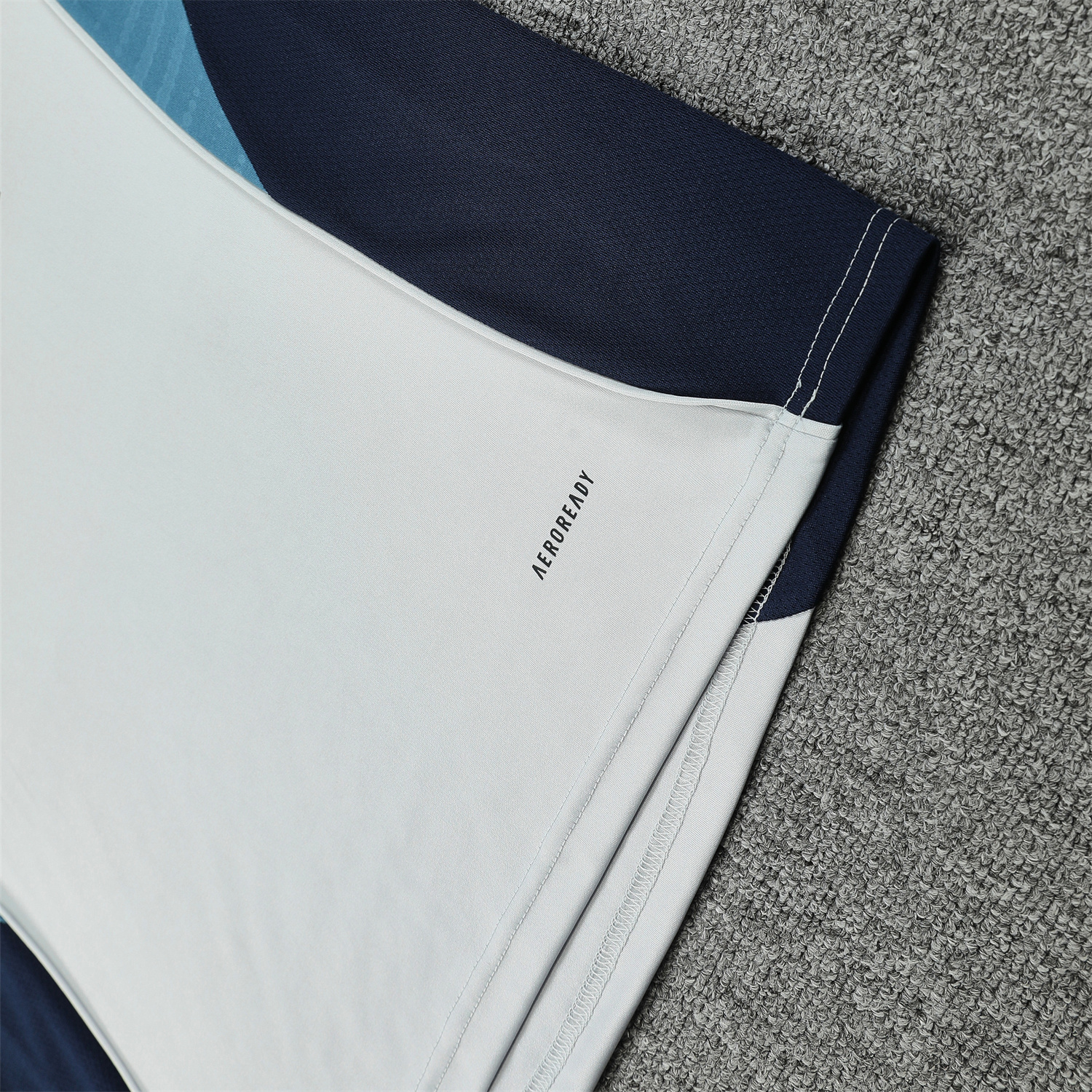 AlphaJersey-Arsenal 25-26 Short-Sleeve Training Set - Grey Top & Deep Blue Shorts