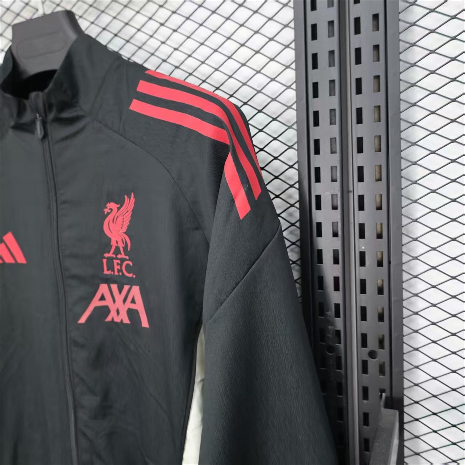 AlphaJersey-Liver.pool 25-26 Black Windbreaker Jacket