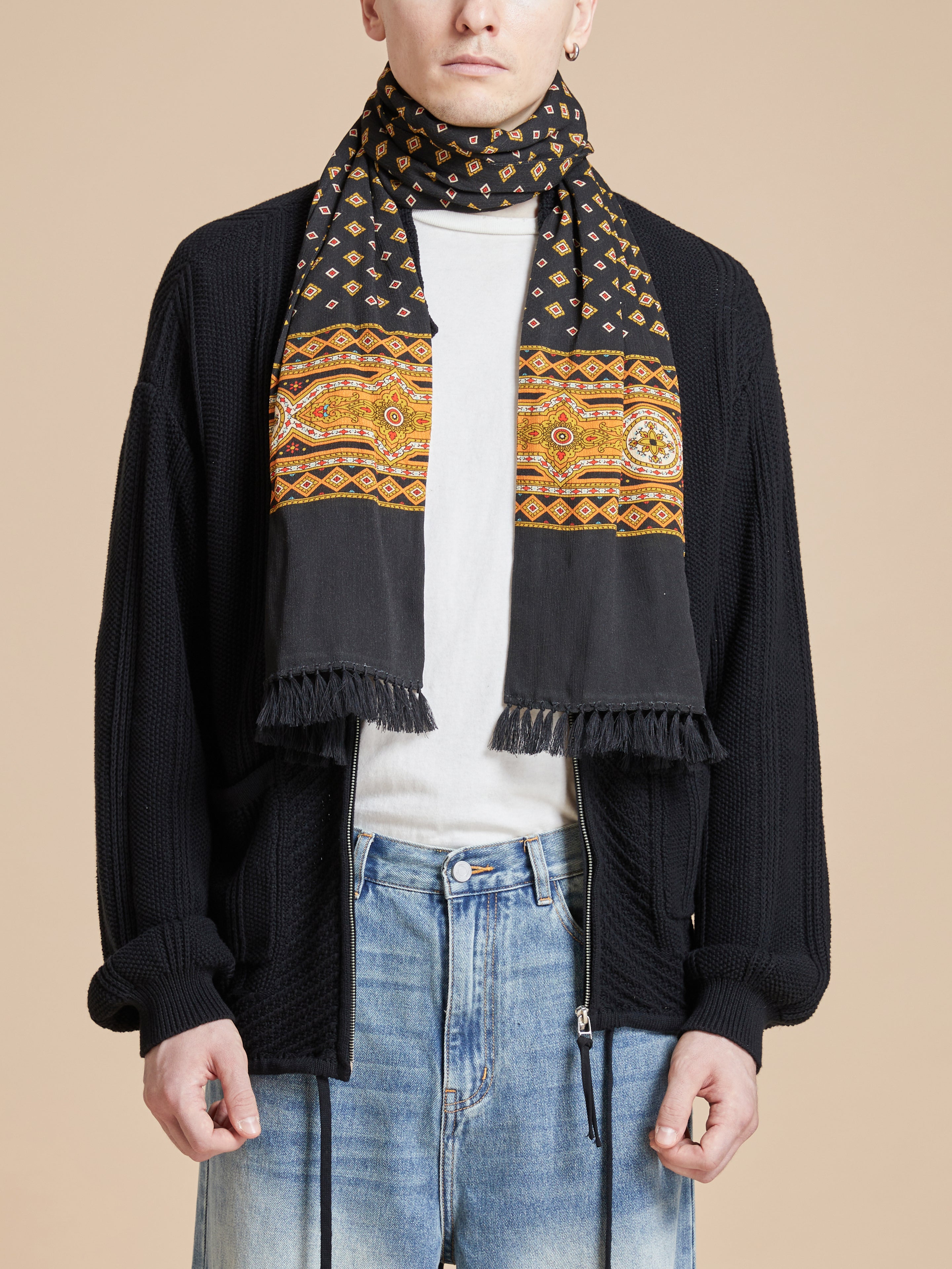 Pastures Print Scarf | Modern Menswear by yycbvcnbmmnbm