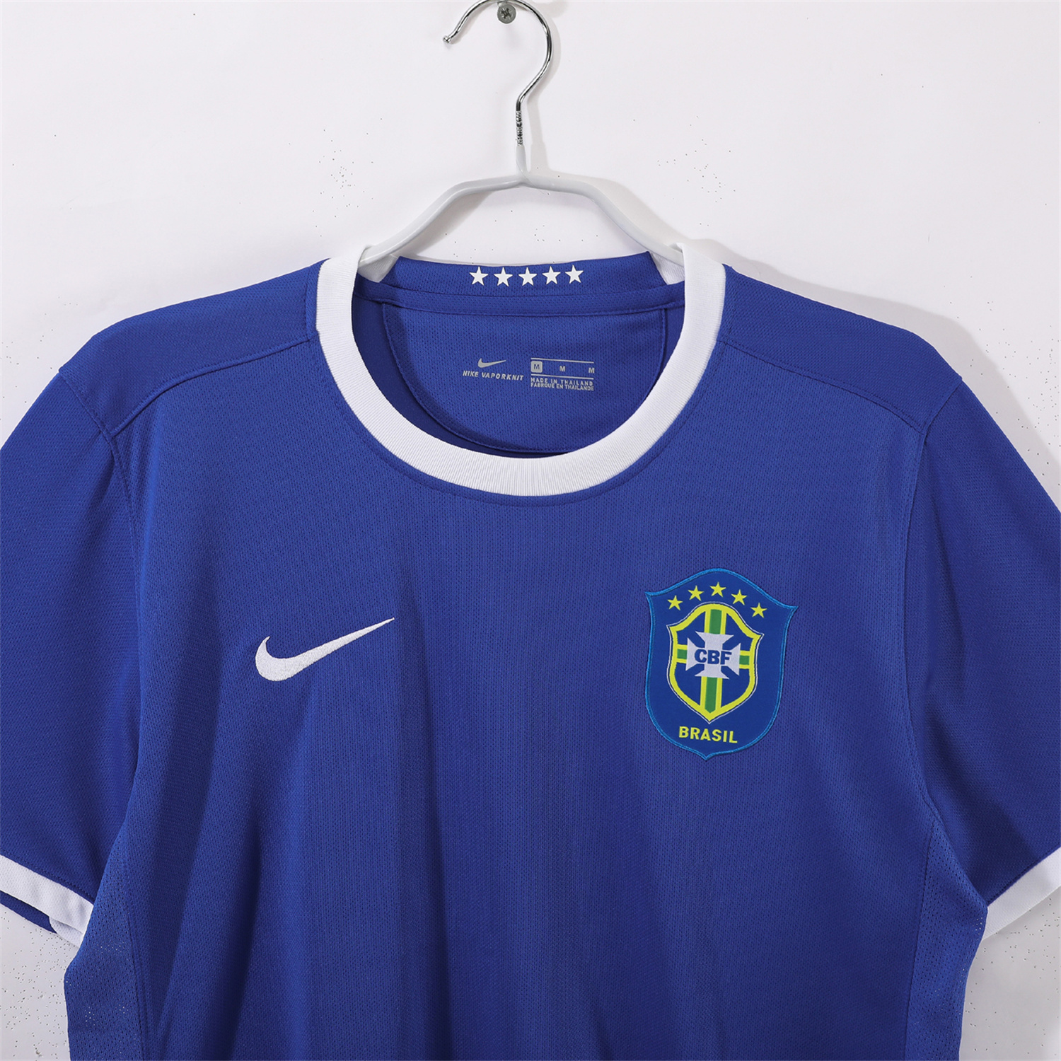 AlphaJersey-Retro Brazil 2006 Away Blue Jersey