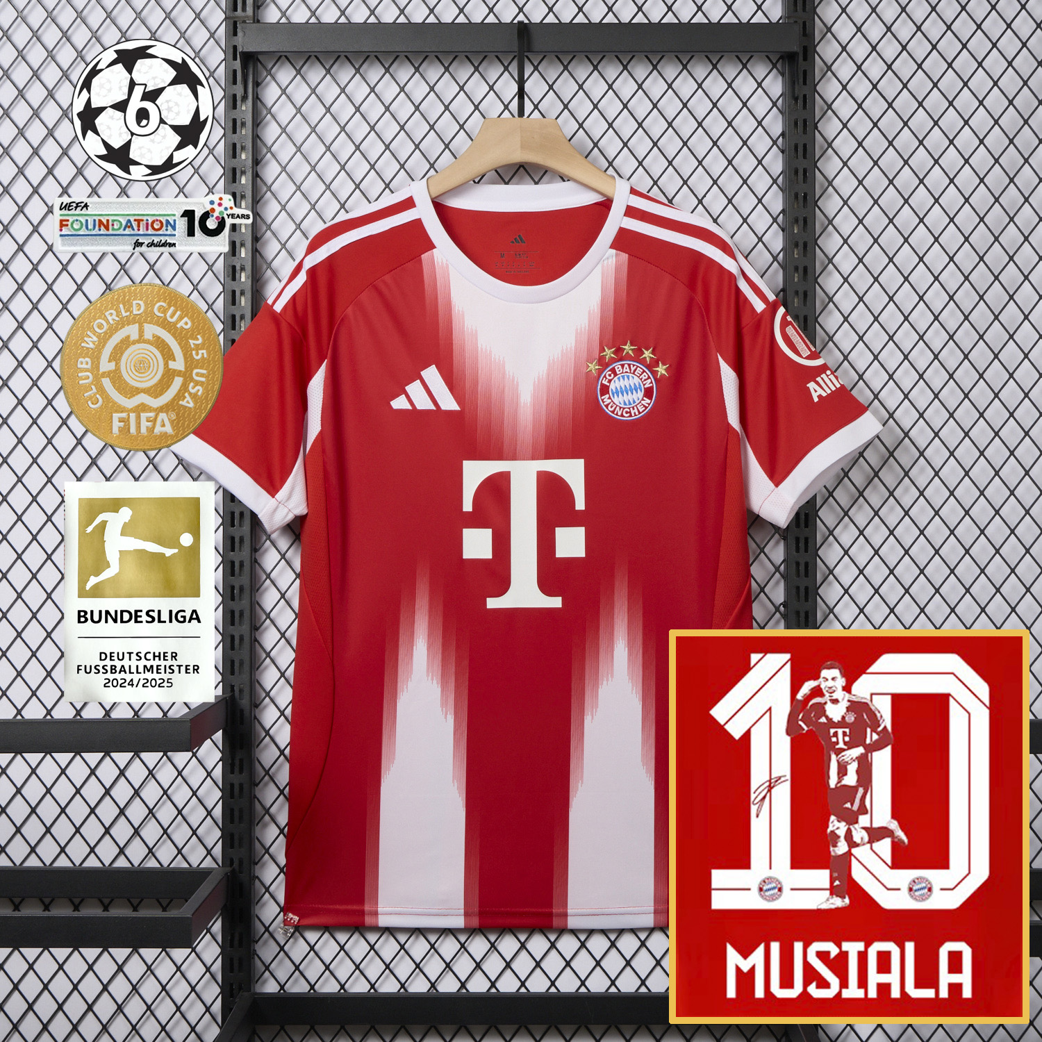 AlphaJersey-Bayern Munich 25-26 Home Musiala Limited Edition Jersey - Fans Version