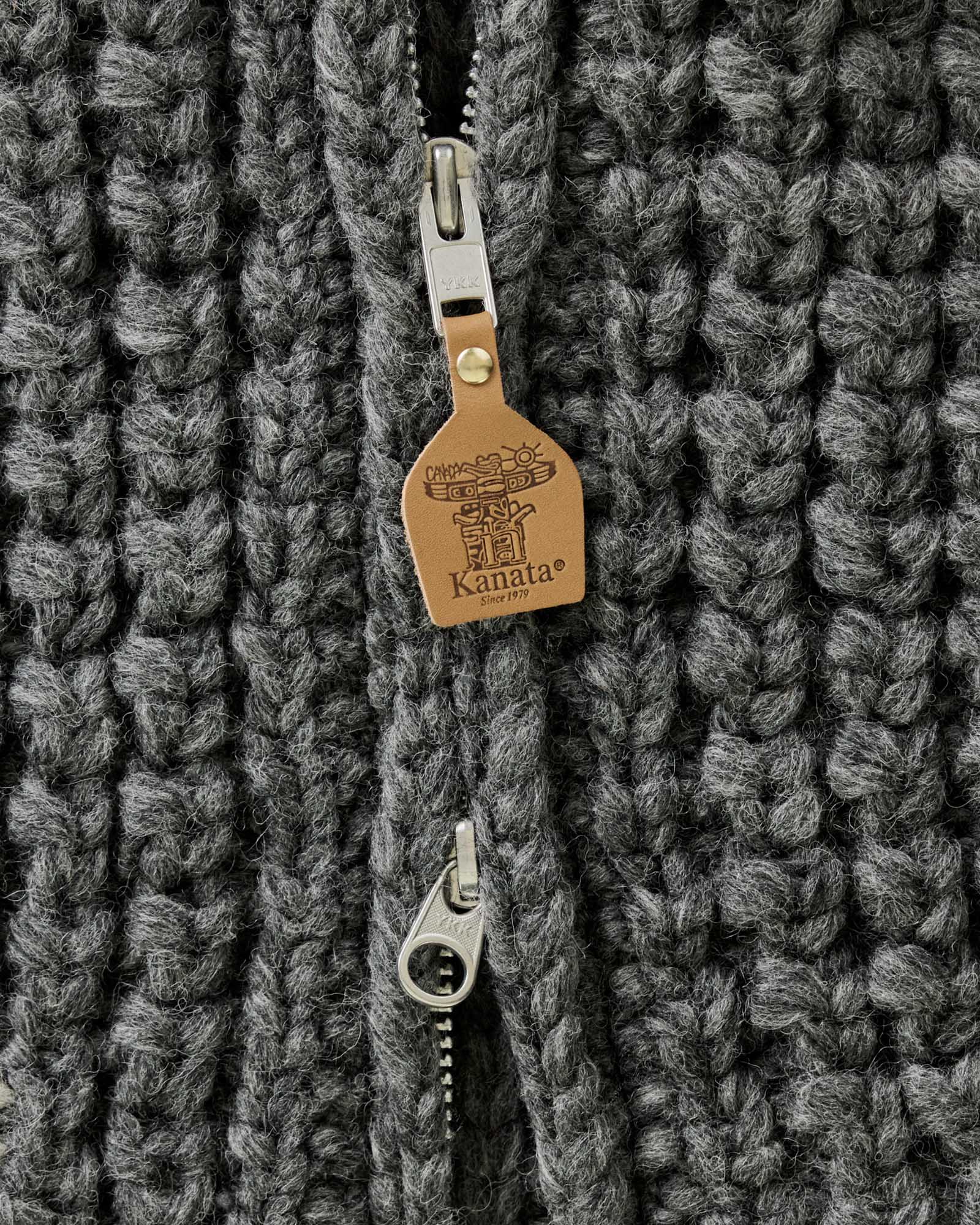 The Seawall Hand-Knit Sweater in Heather Graphite | Modern Menswear by yycbvcnbmmnbm