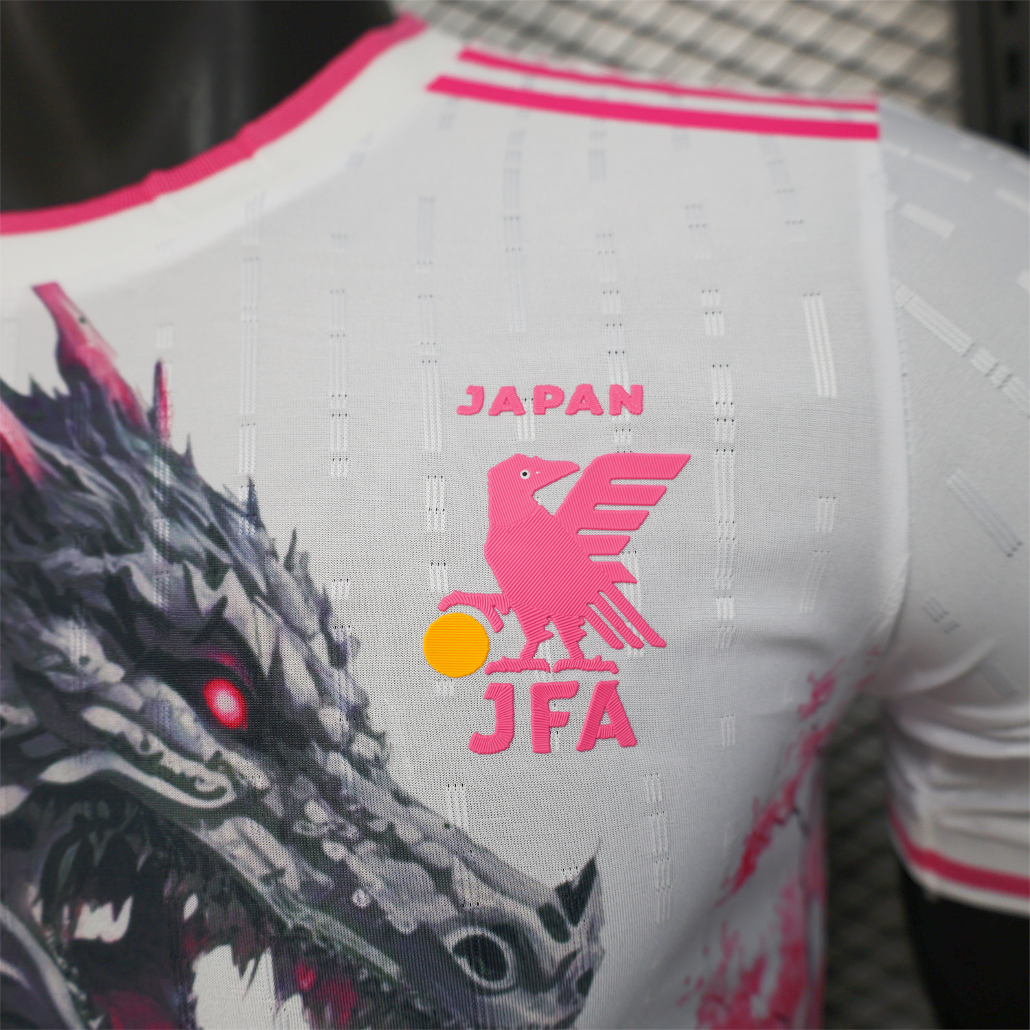 AlphaJersey-Japan 25-26 Black Dragon & Tower White Special Edition Jersey - Player Version