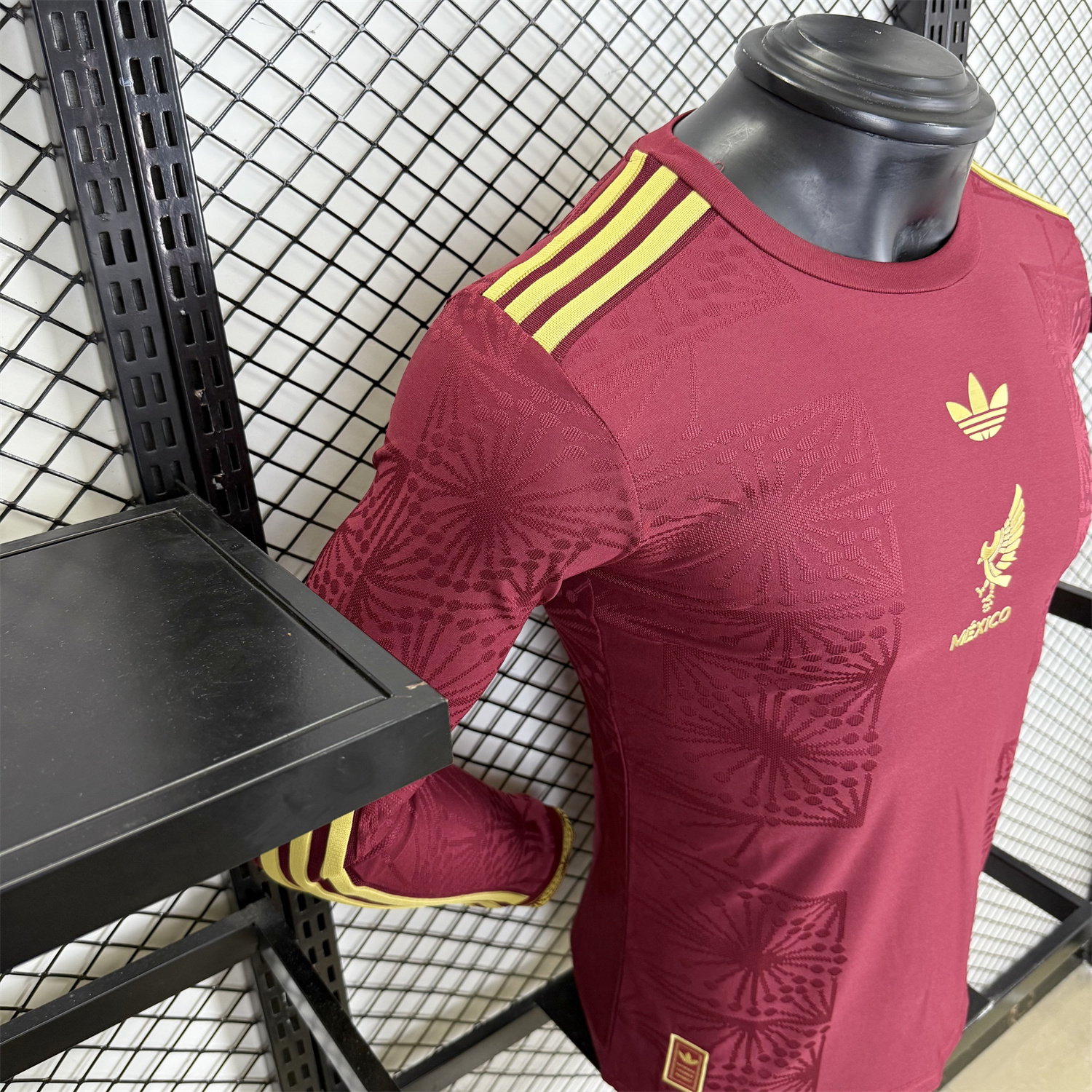 AlphaJersey-Mexico 2025 Gold Cup Red Long Sleeves Jersey - Player Version
