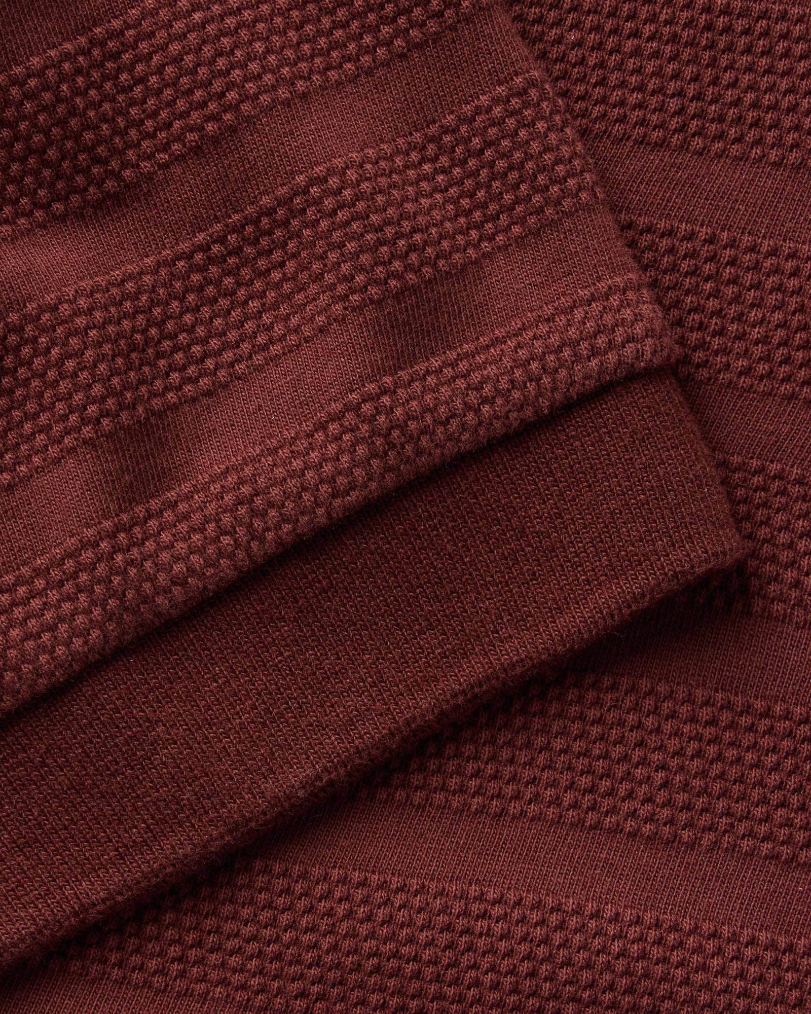The Bywater Polo in Burgundy Knit Stripe | Modern Menswear by yycbvcnbmmnbm