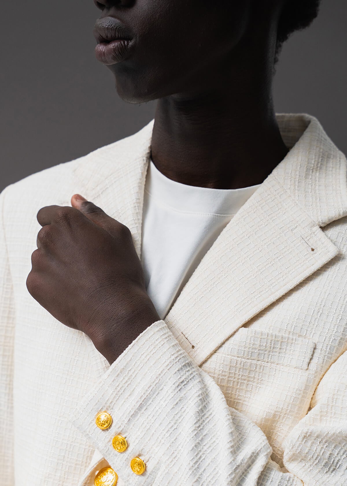 Off White Grid Blazer | Modern Menswear by yycbvcnbmmnbm
