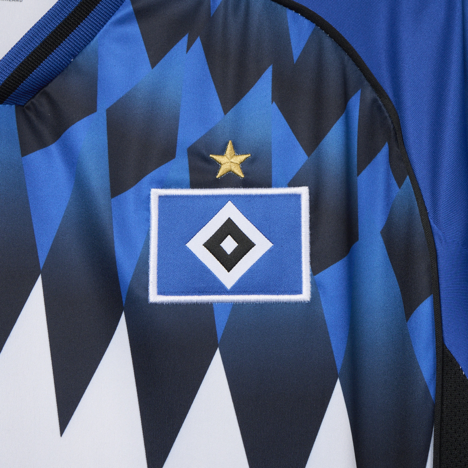 AlphaJersey-【Embroidered Team Badge】Hamburger SV 25-26 Home Jersey - Fans Version