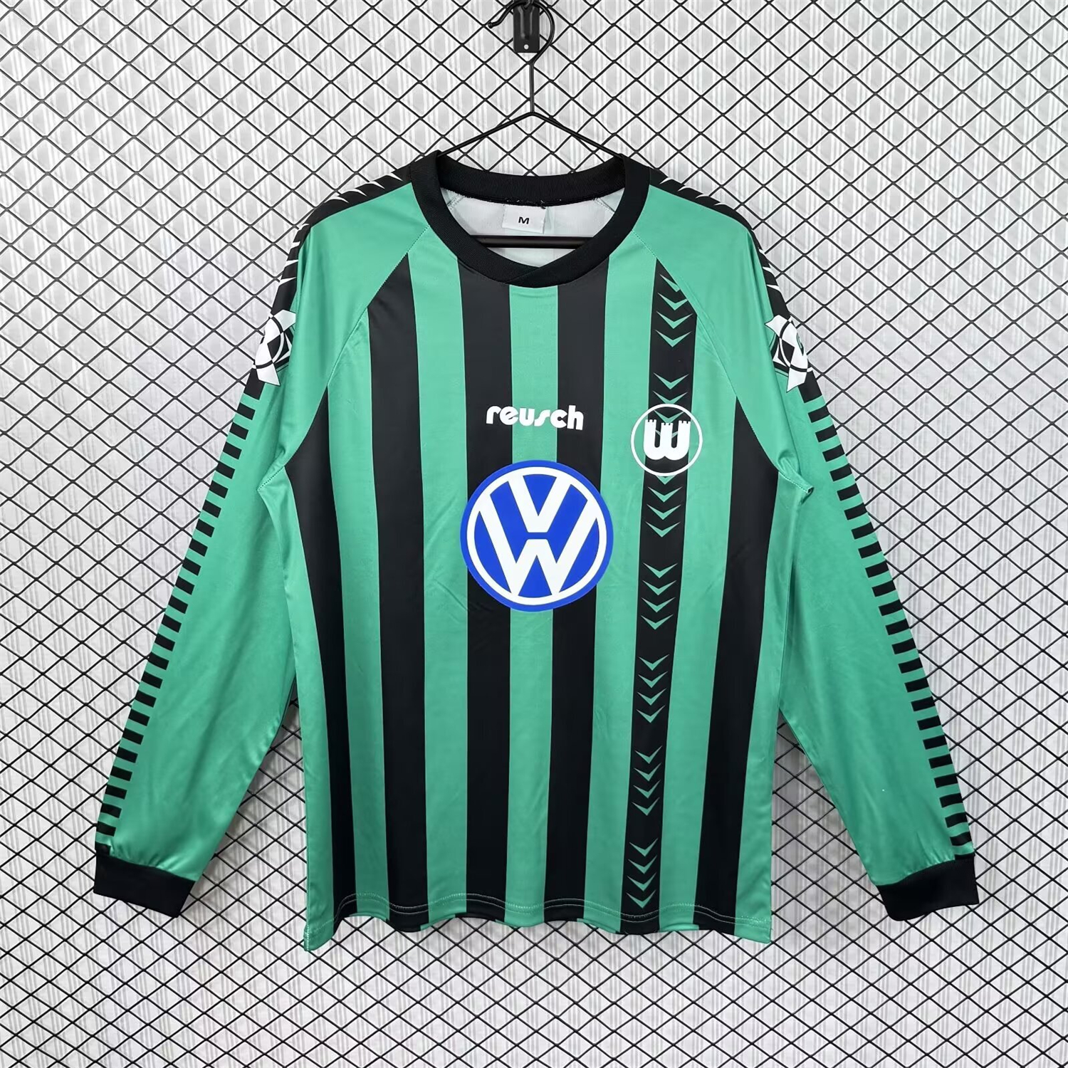 AlphaJersey-Retro Wolfsburg 1994-96 Away Long Sleeves Jersey