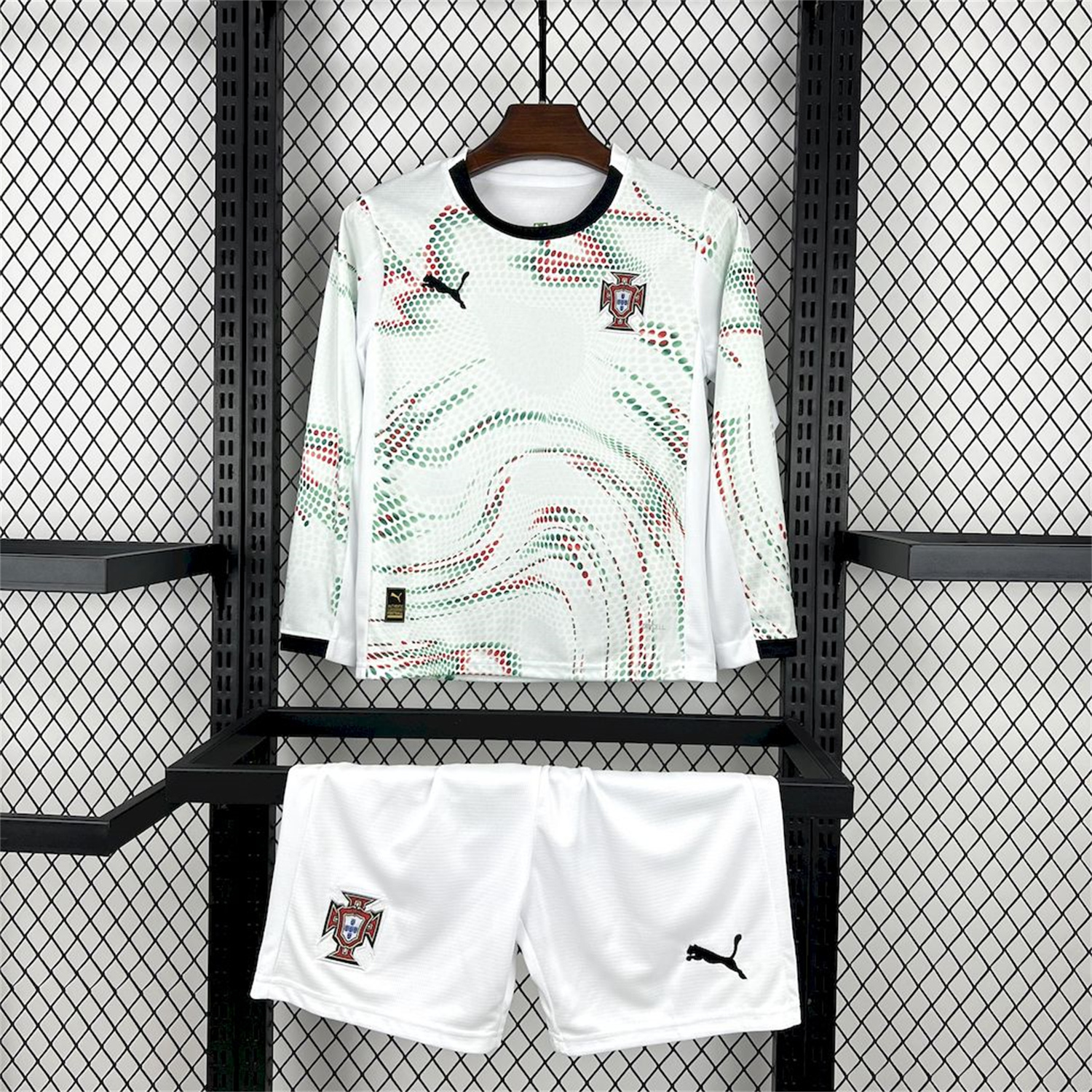 AlphaJersey-Portugal 2025-26 Away Long Sleeves Kids Kit