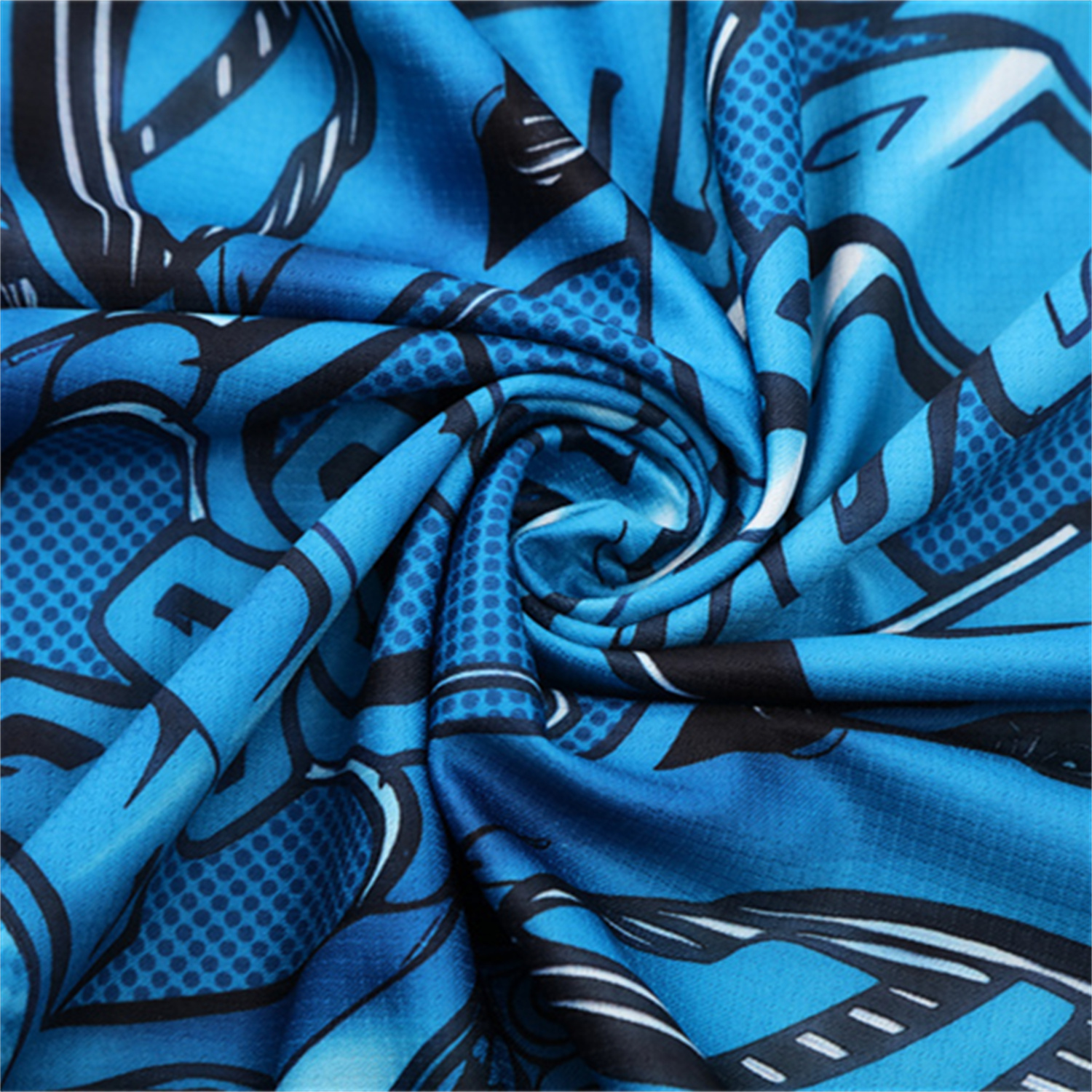 AlphaJersey-Napoli 25-26 Short-Sleeve Training Set - Blue Mecha Top & Black Shorts